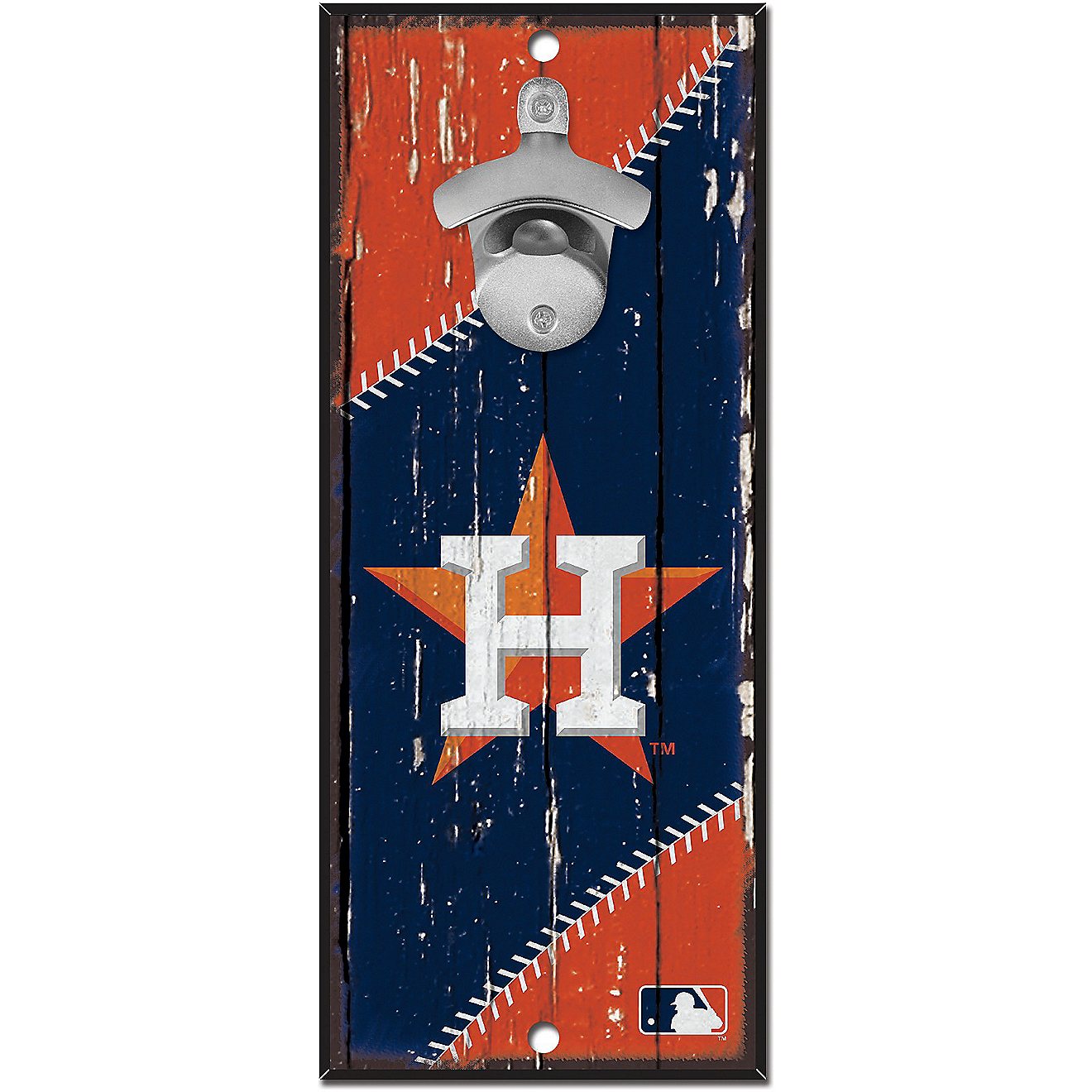 WinCraft Houston Astros 5 in x 11 in Bottle Opener Sign                                                                          - view number 1