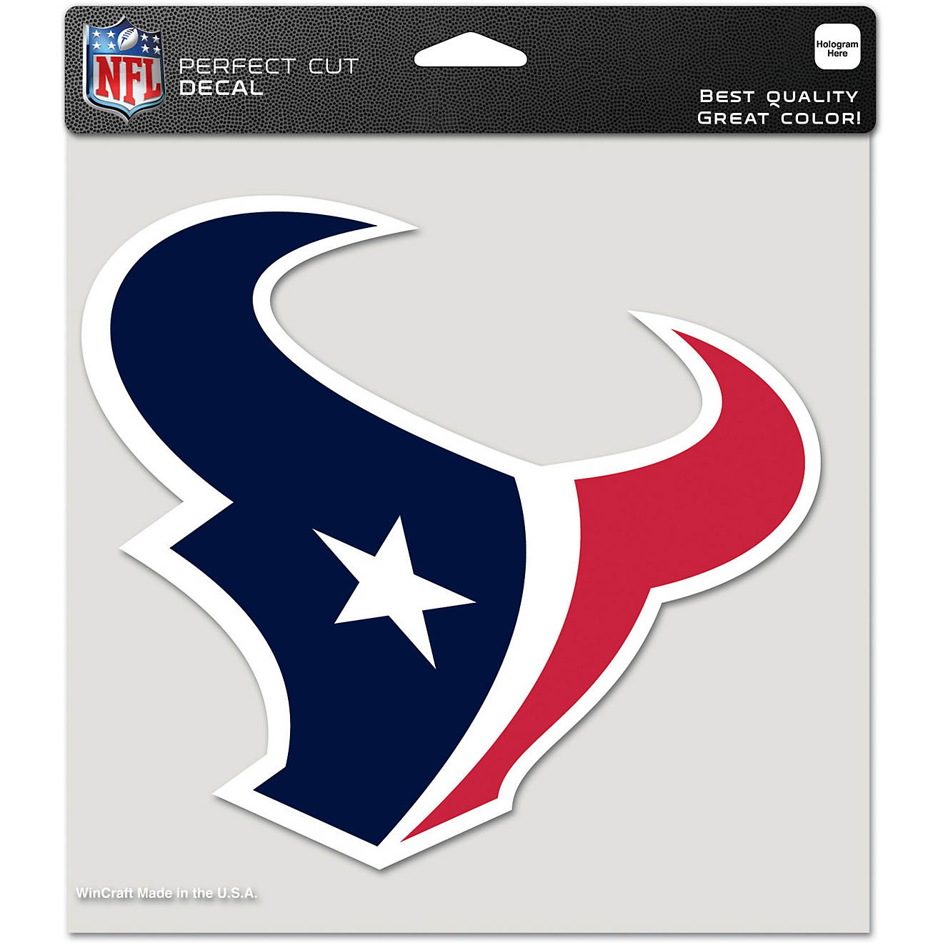 WinCraft Houston Texans 8 in x 8 in Perfect Cut Decal                                                                            - view number 1