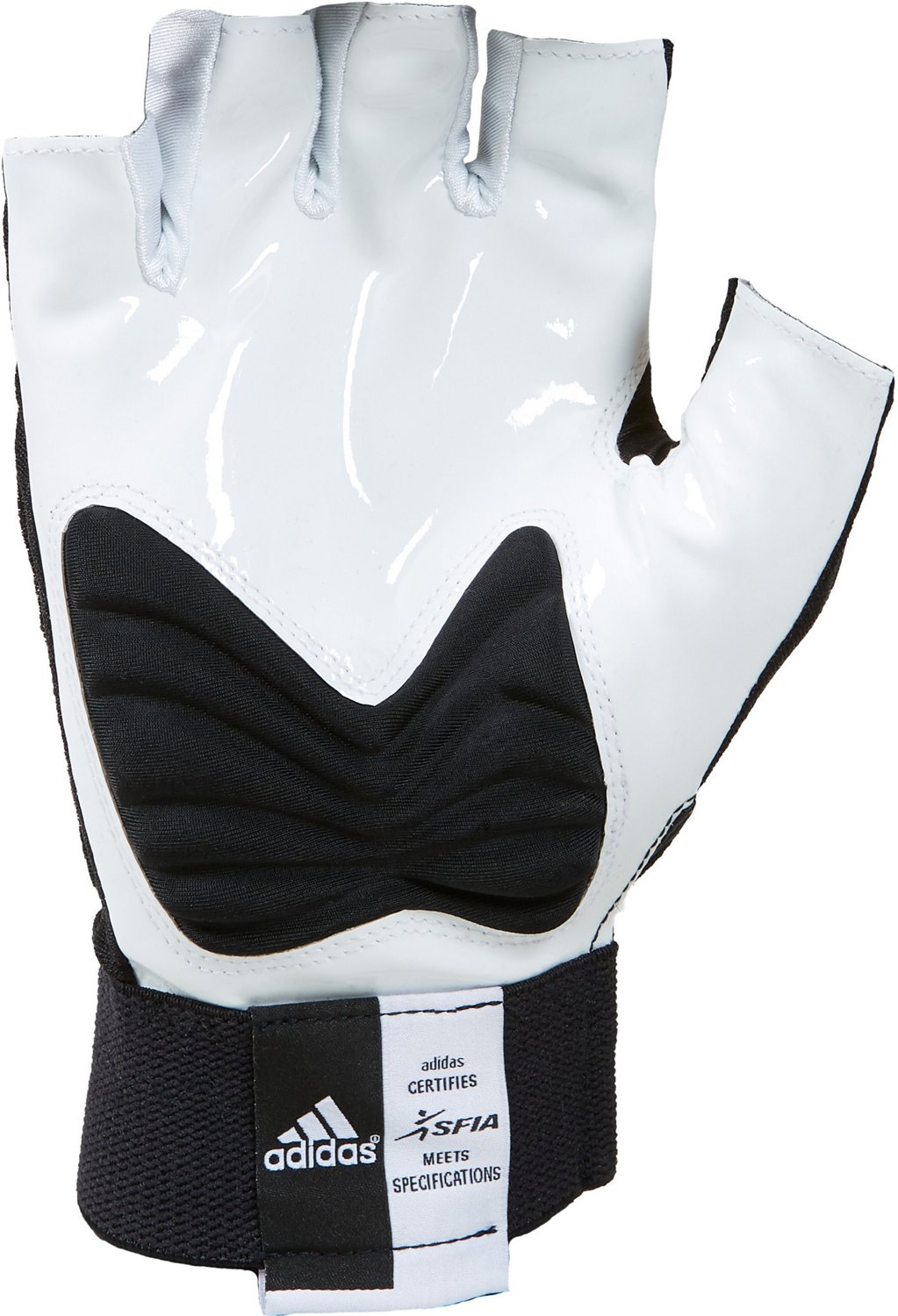 adidas Adults' Techfit 1/2 Finger Lineman Football Gloves Academy