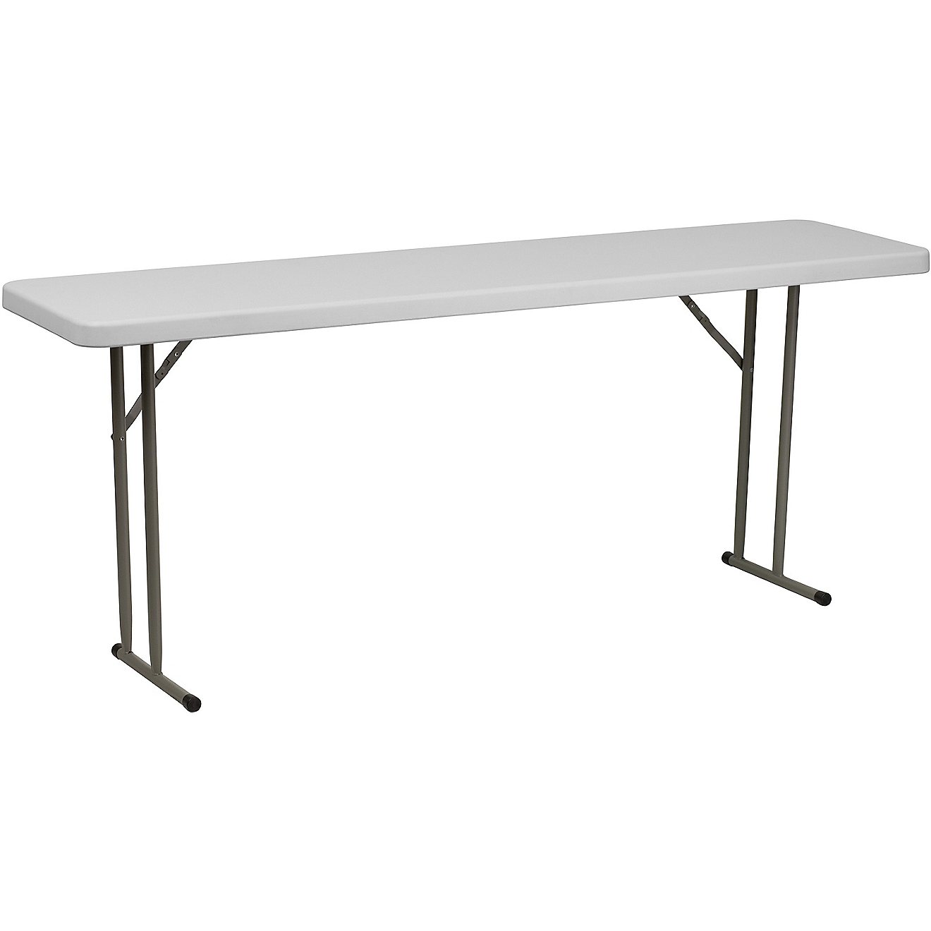 Flash Furniture 6-Foot Granite White Plastic Folding Training Table                                                              - view number 1