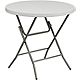Flash Furniture 2.63-Foot Round Granite White Plastic Folding Table                                                              - view number 1 image