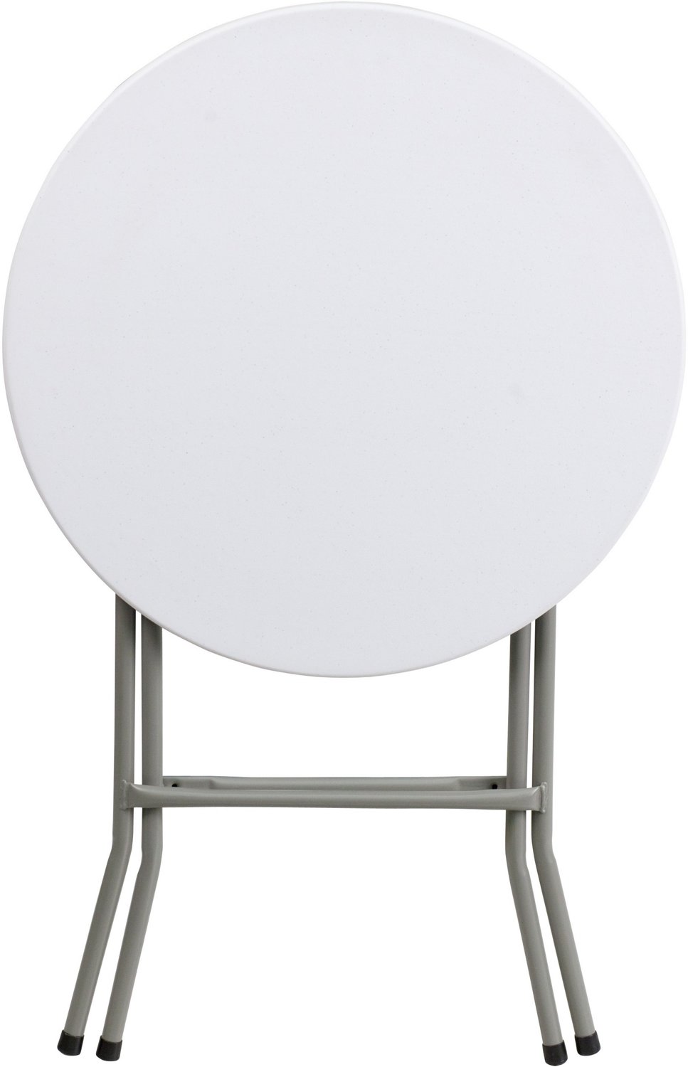Flash Furniture 2Foot Round Granite White Plastic Folding Table Academy