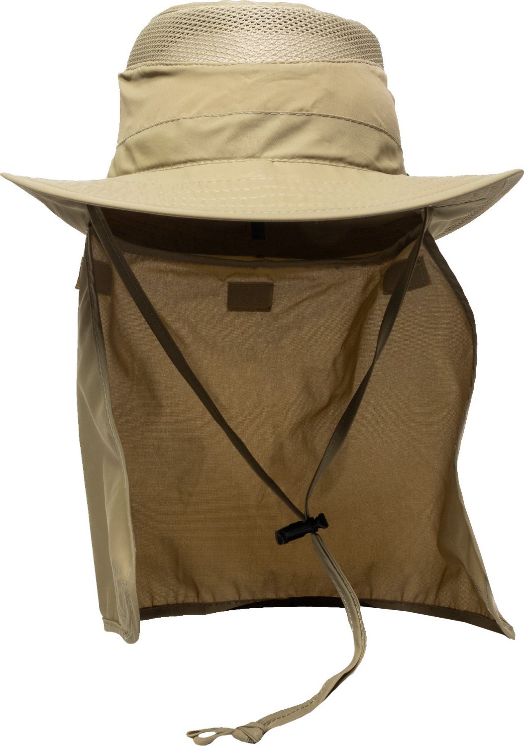 Mosquito Net Hat Safari Hat Sun Protection Boonie Hats For Men With Neck  Flap Fishing Hiking Hat For Men/Women,Khaki