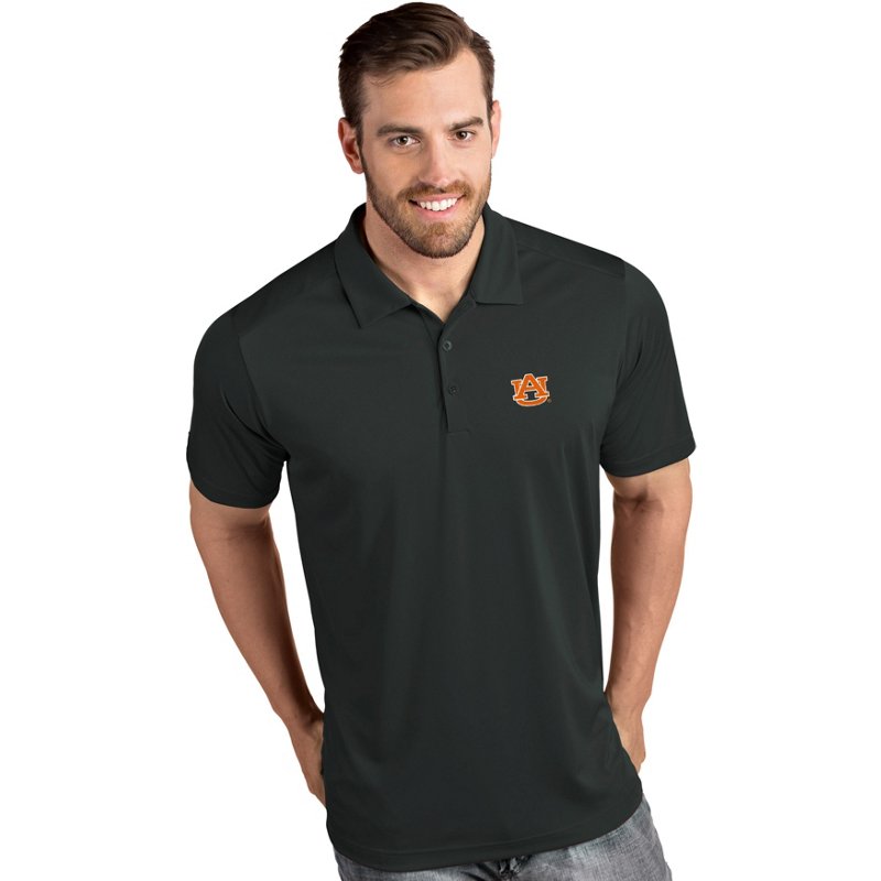 Antigua Men's Auburn Tigers Grey Tribute Performance Polo, Medium, Gray