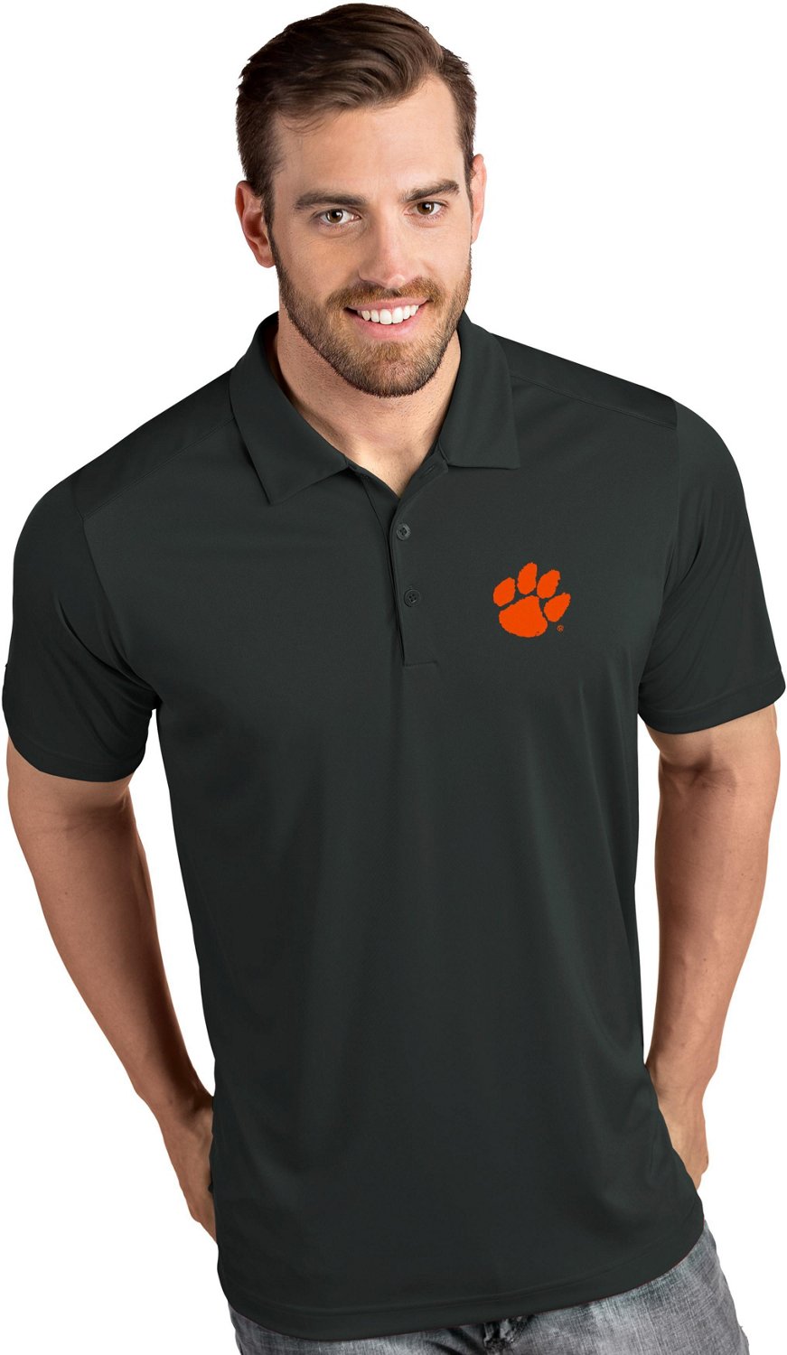 Antigua Men's Clemson University Tribute Polo