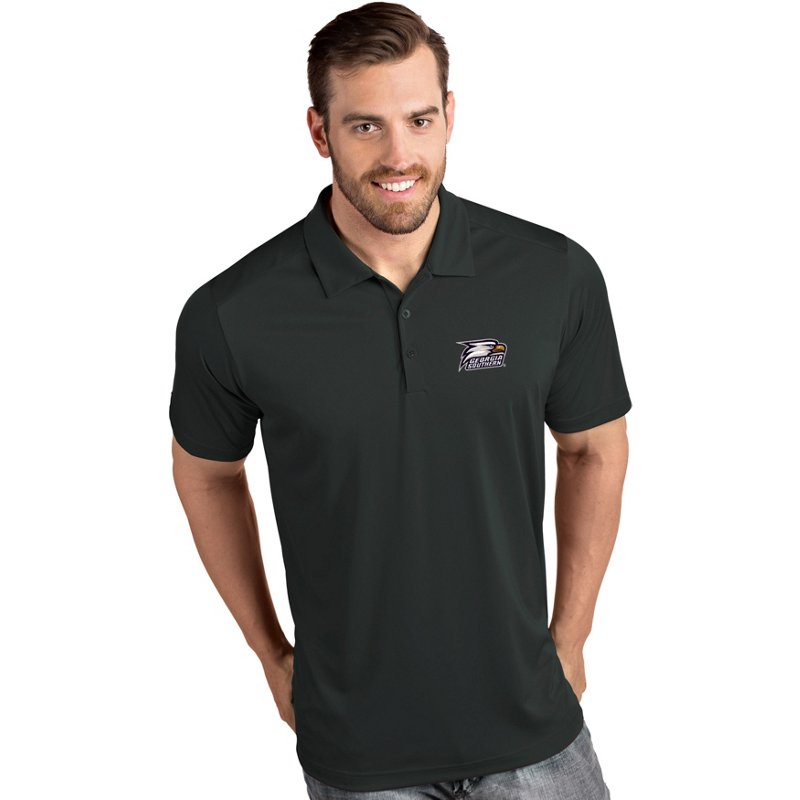 Antigua Men's Georgia Southern Eagles Grey Tribute Performance Polo, Medium, Gray