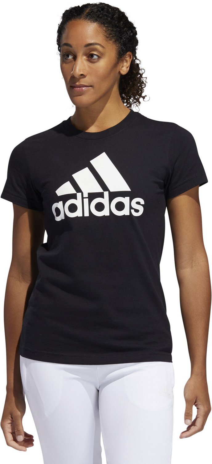 Womens black adidas shirt sale