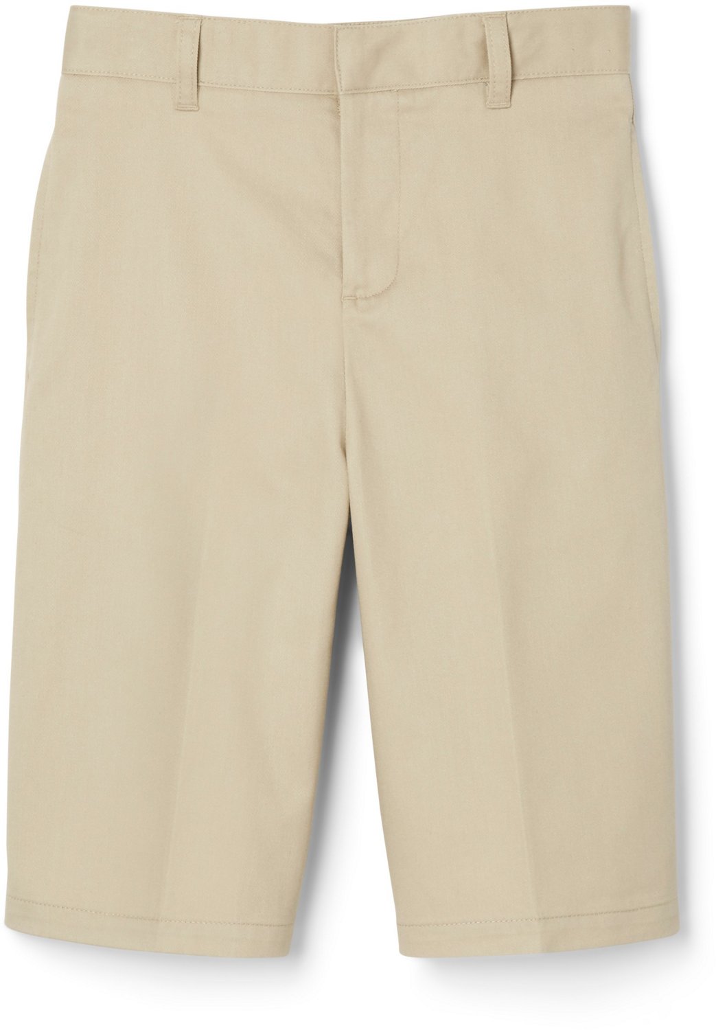 French Toast School Uniforms Boys Solid Twill Flat Front Shorts 