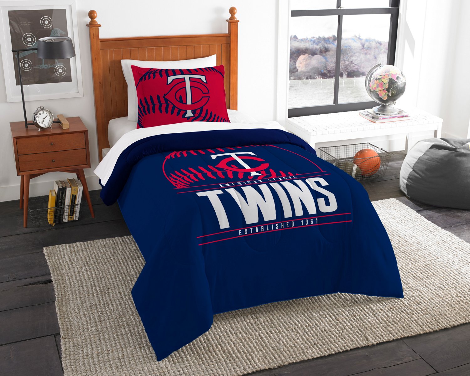 The Northwest Company Minnesota Twins 2-Piece Grandslam Twin Bedding Set