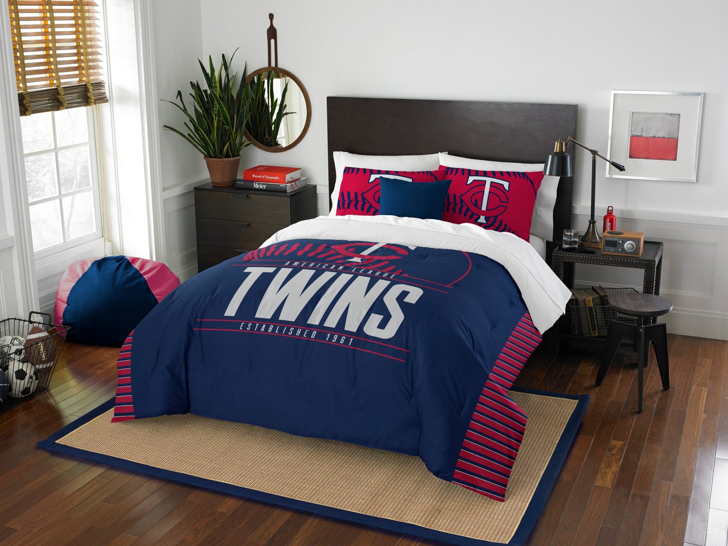 The Northwest Company Minnesota Twins 3-Piece Grandslam Full/Queen Bedding Set