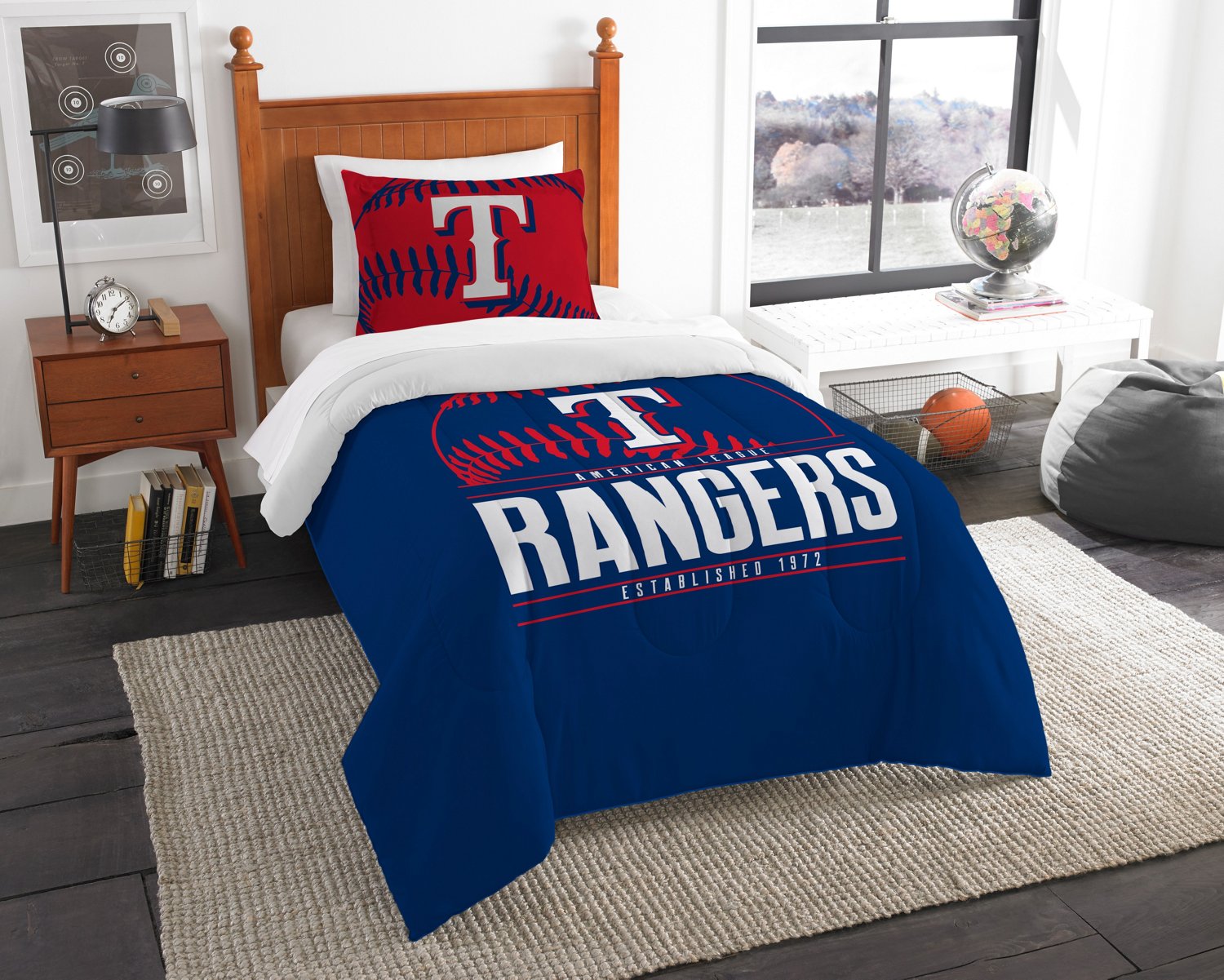 The Northwest Company Texas Rangers 2-Piece Grandslam Twin Comforter Set