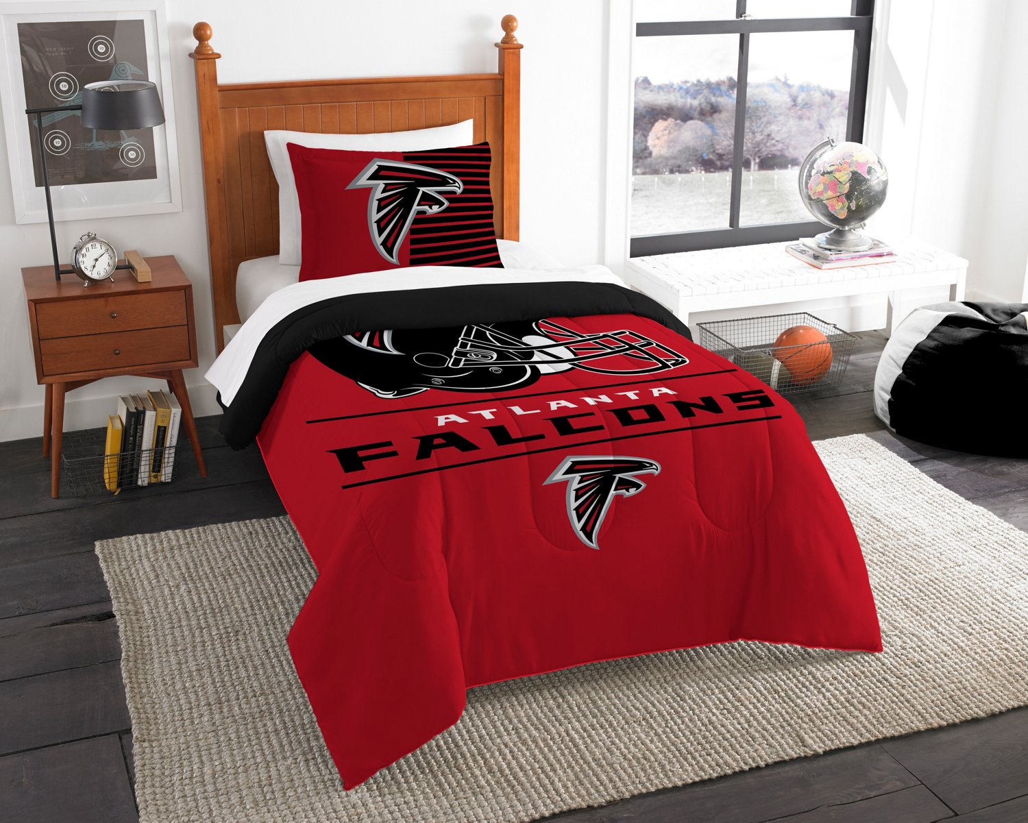 The Northwest Company Atlanta Falcons 2-Piece Draft Twin Bedding Set ...