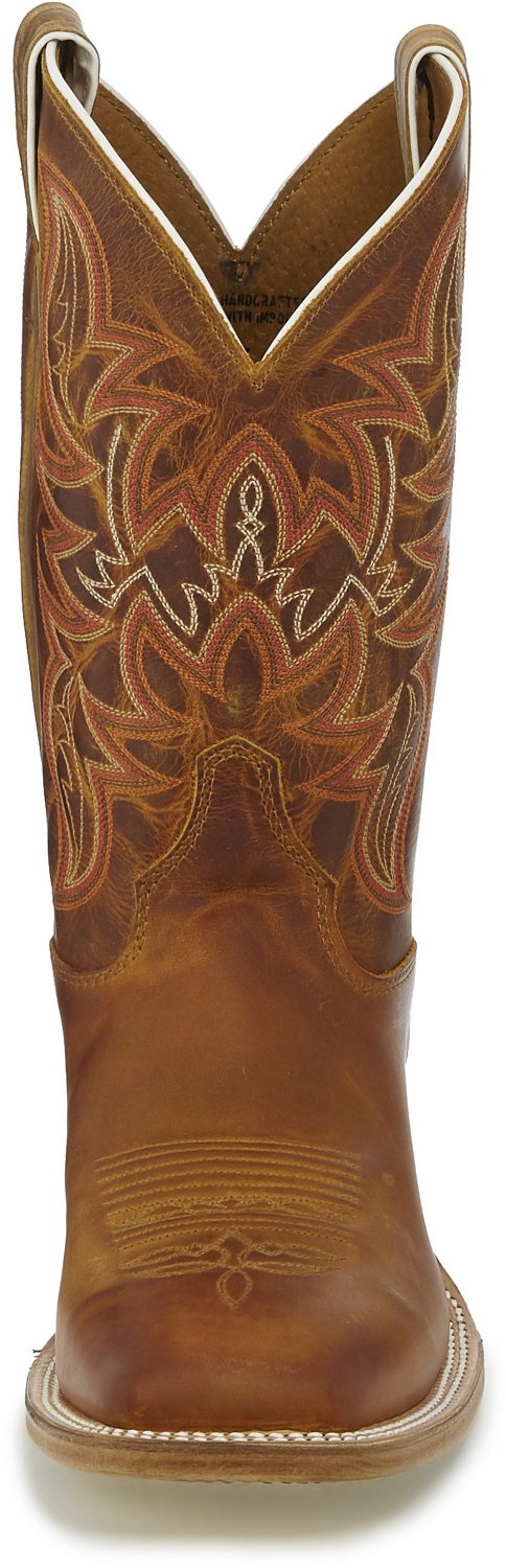 Justin Men s Austin Distressed Cognac Bent Rail Western Boots