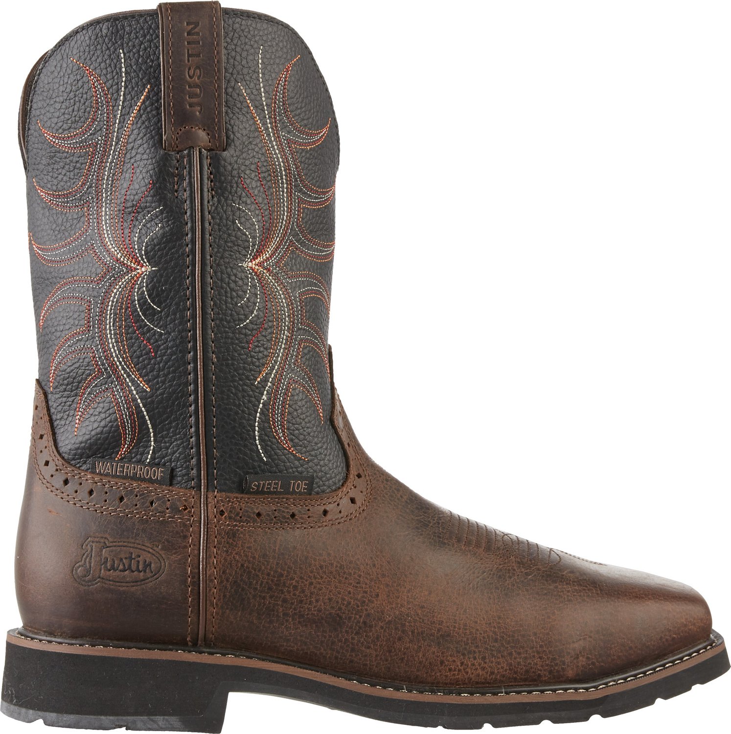 Justin Men's Stampede Waxy Waterproof Steel Toe Boots - view number 1
