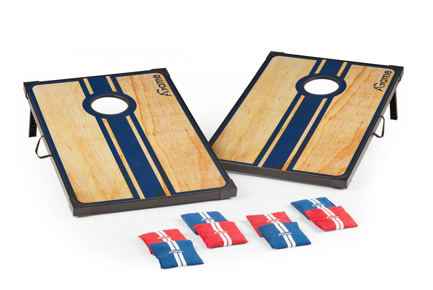 NY Giants & Dallas Cowboys Stained Cornhole with free bags