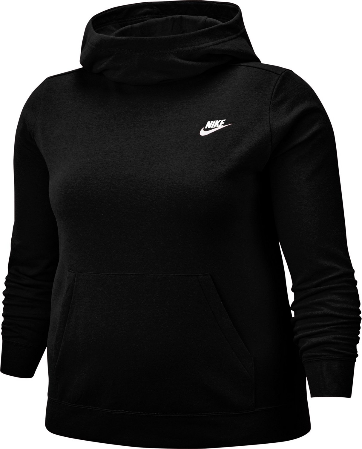 Nike Women's Varsity Funnel Neck Plus Size Fleece Hoodie | Academy