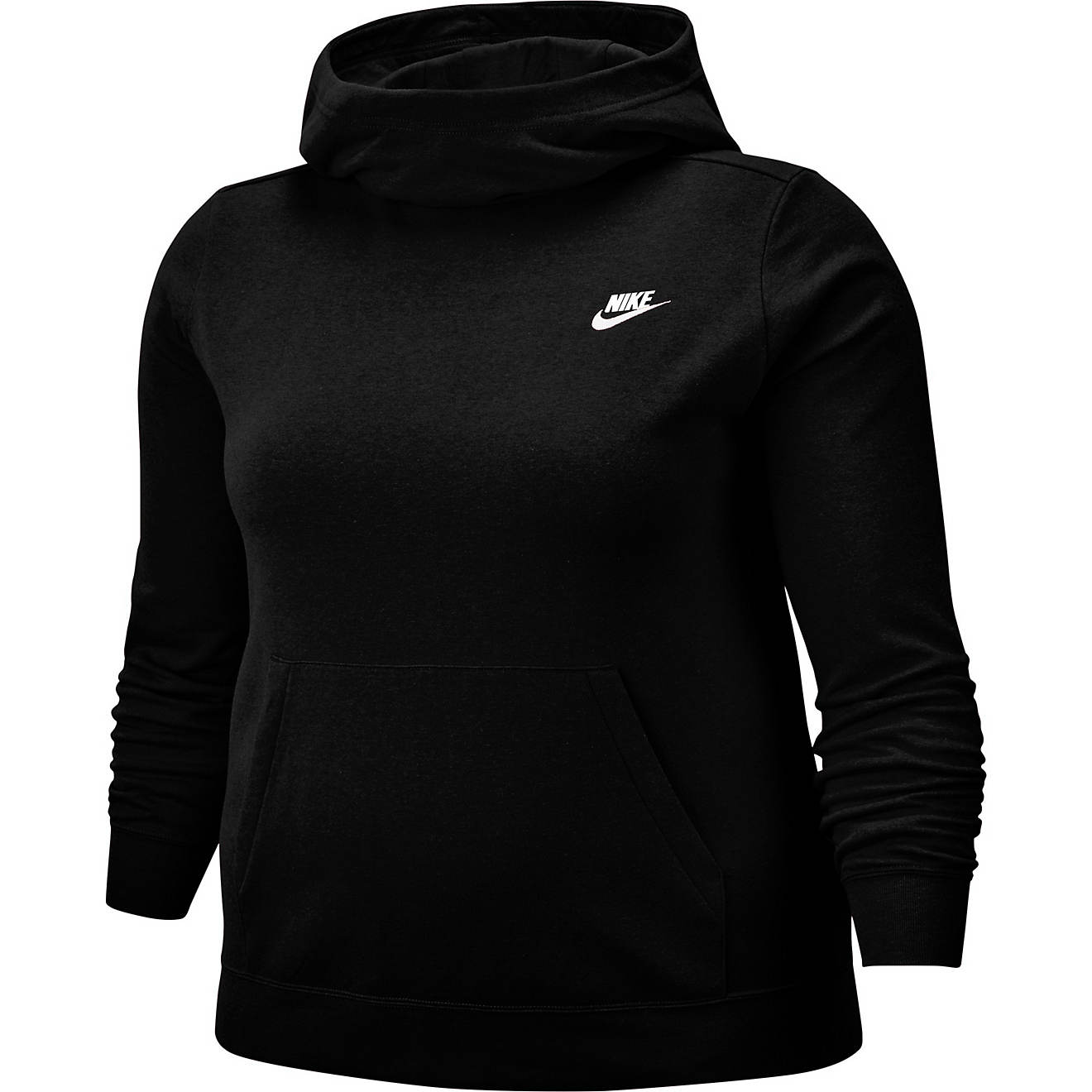 Nike Women's Varsity Funnel Neck Plus Size Fleece Hoodie                                                                         - view number 1