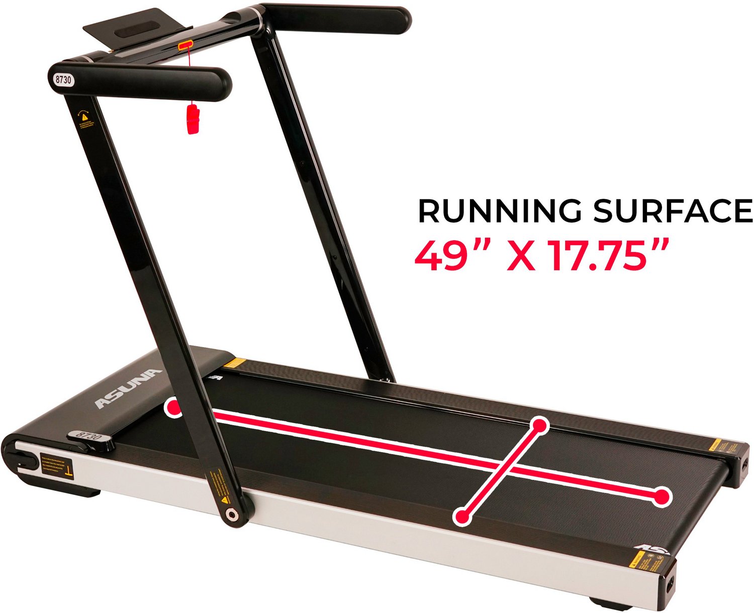 Asuna space saving treadmill motorized 8730 hot sale