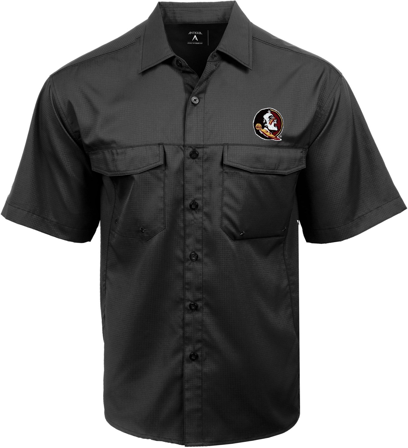 Antigua Men's Florida State University Game Day Woven Fishing Shirt