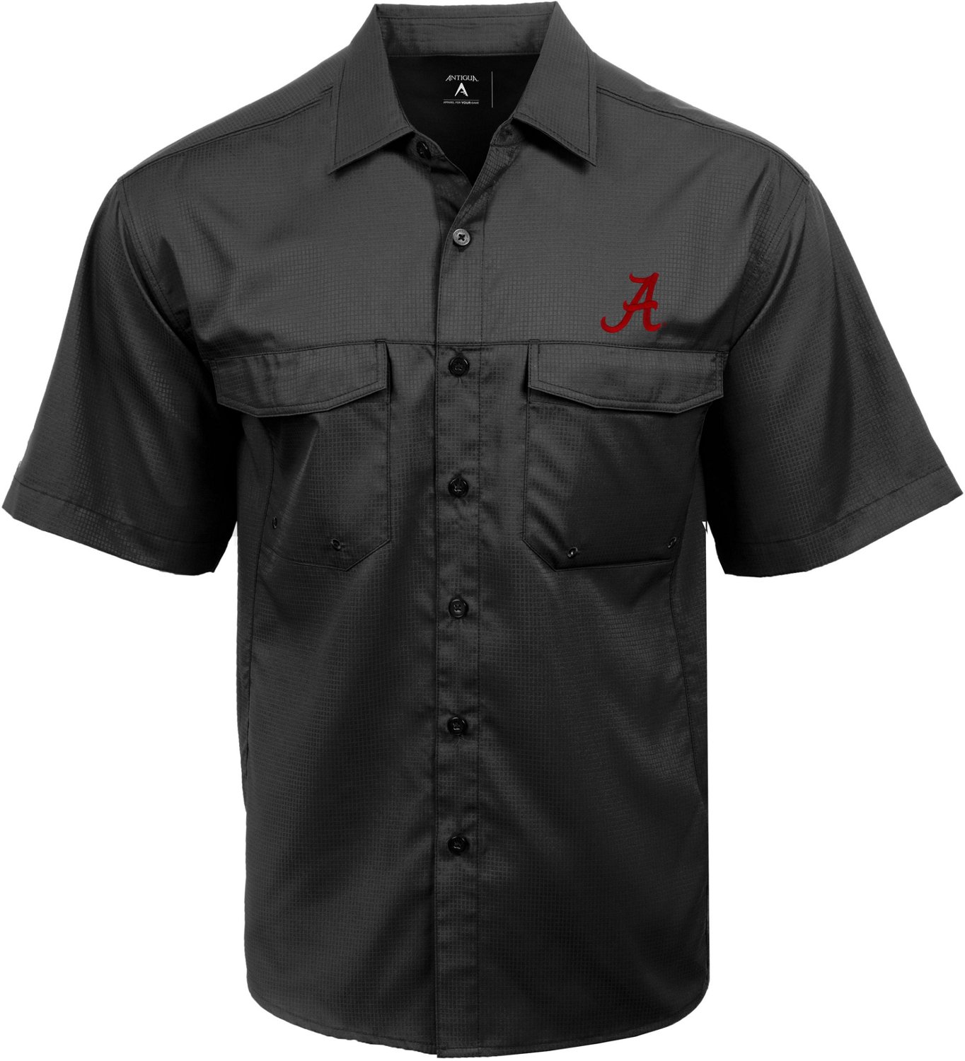 Antigua Men's University of Alabama Game Day Woven Fishing Shirt - view number 1