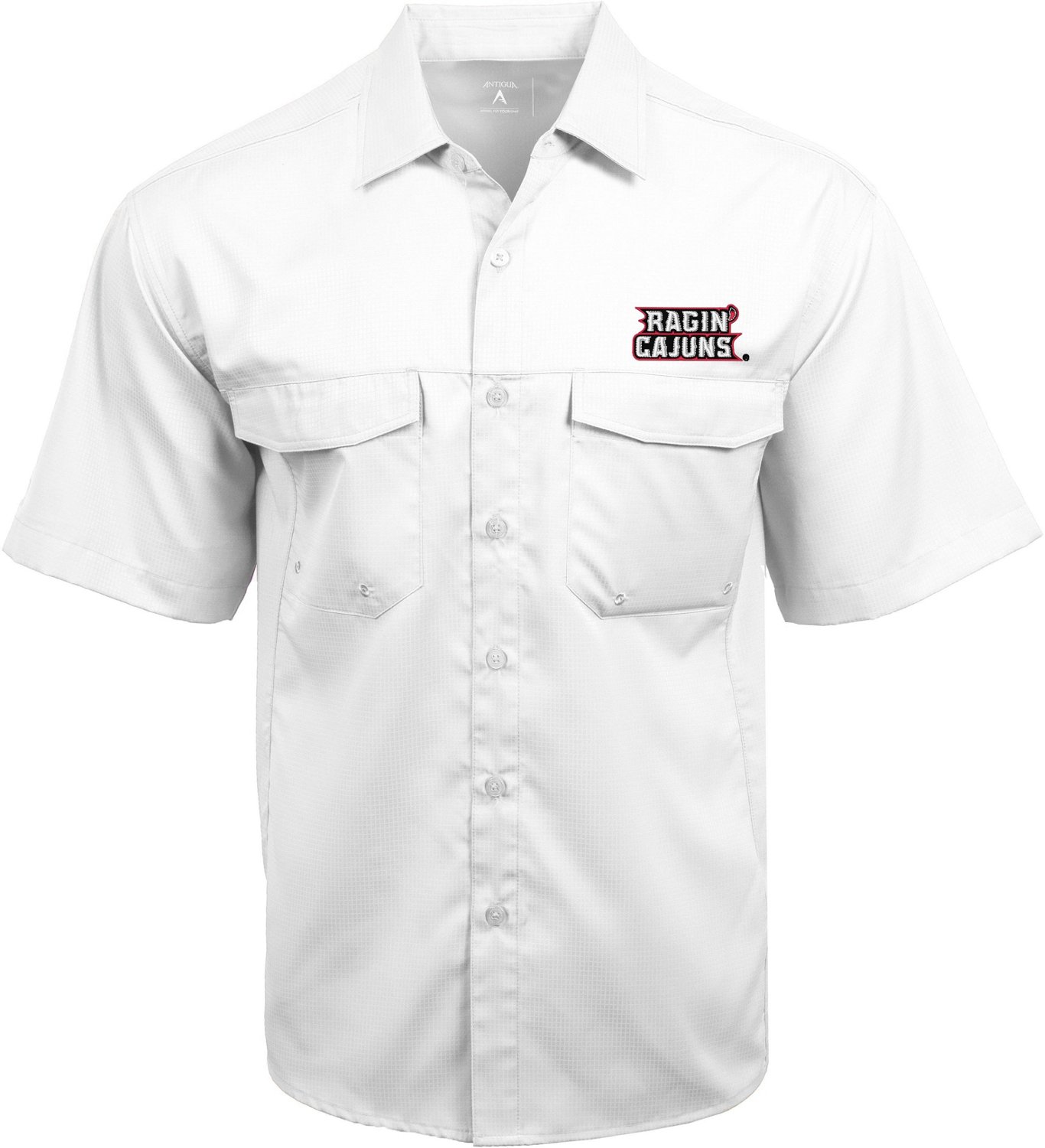 Antigua Men's University of Louisiana at Lafayette Game Day Woven Fishing Shirt - view number 3