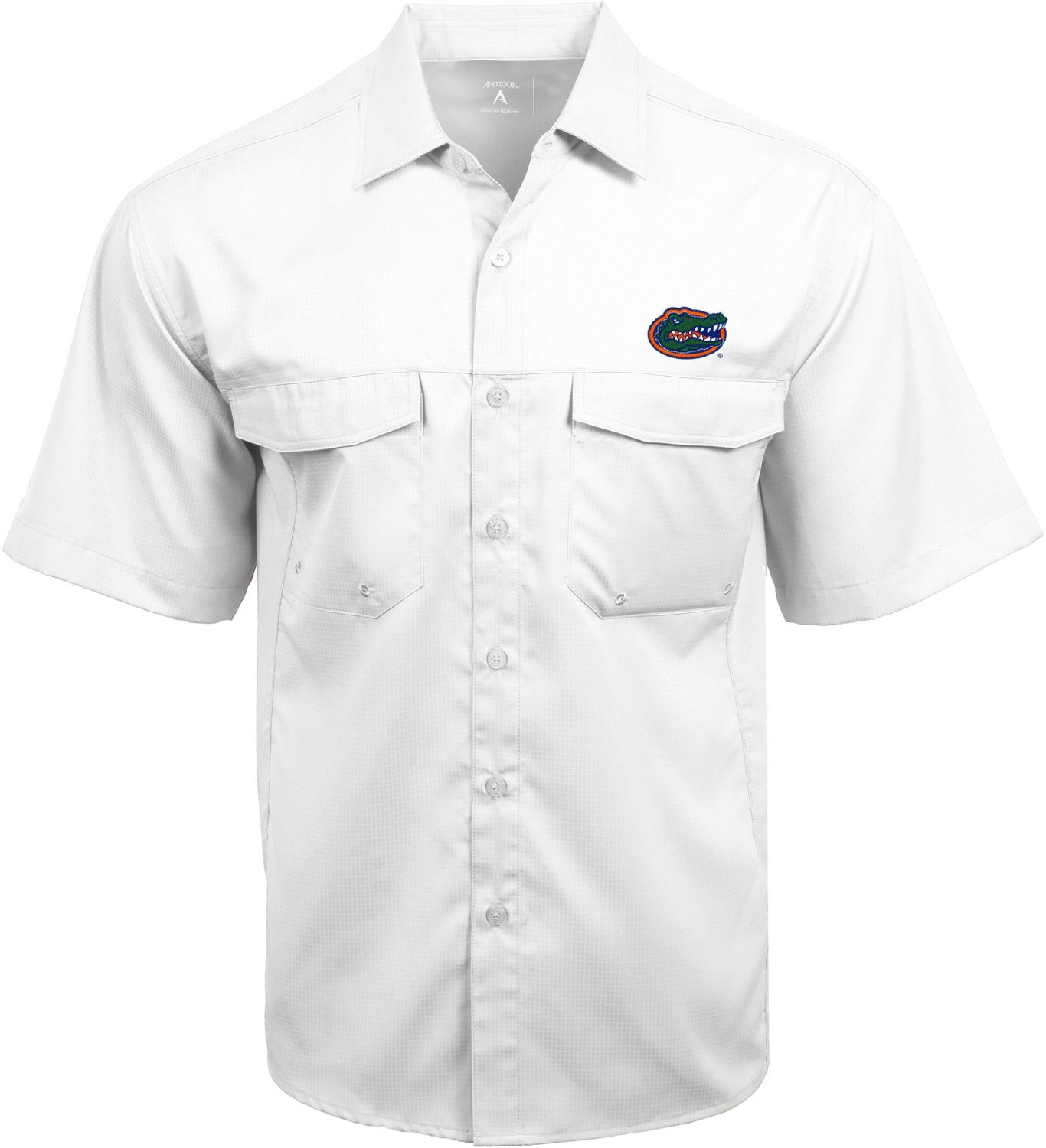 Antigua Men's University of Florida Game Day Woven Fishing Shirt - view number 1