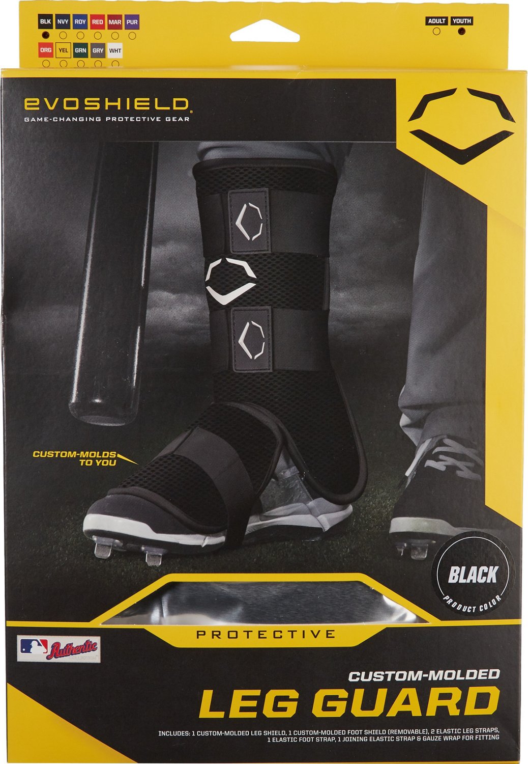 EvoShield Kids' SRZ1 Batter's Leg Guard Academy