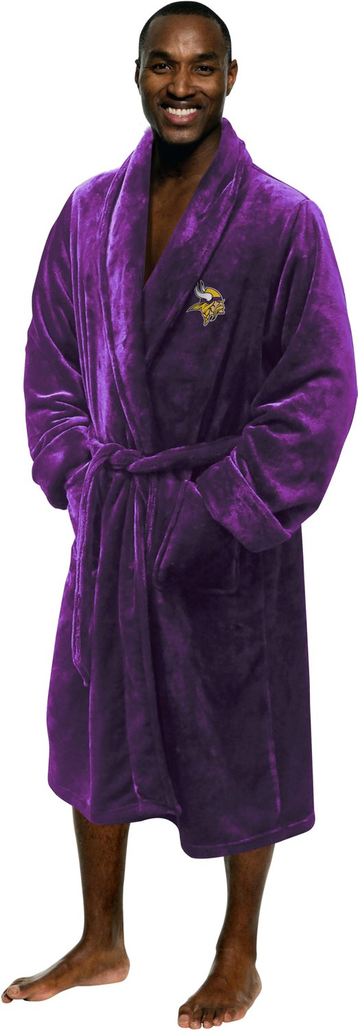 The Northwest Company Men's Minnesota Vikings Silk Touch Bath Robe