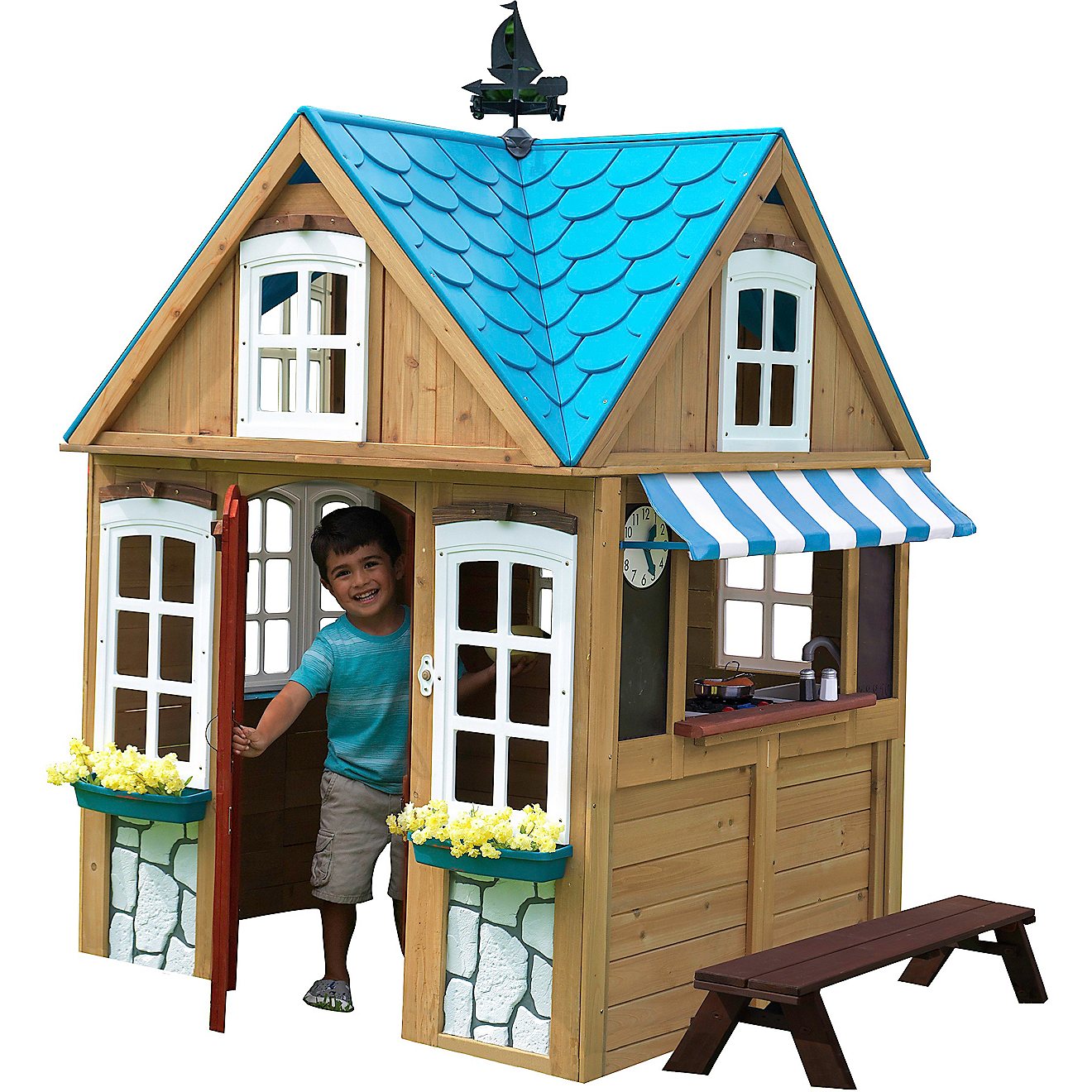 KidKraft Seaside Cottage Outdoor Play House                                                                                      - view number 4