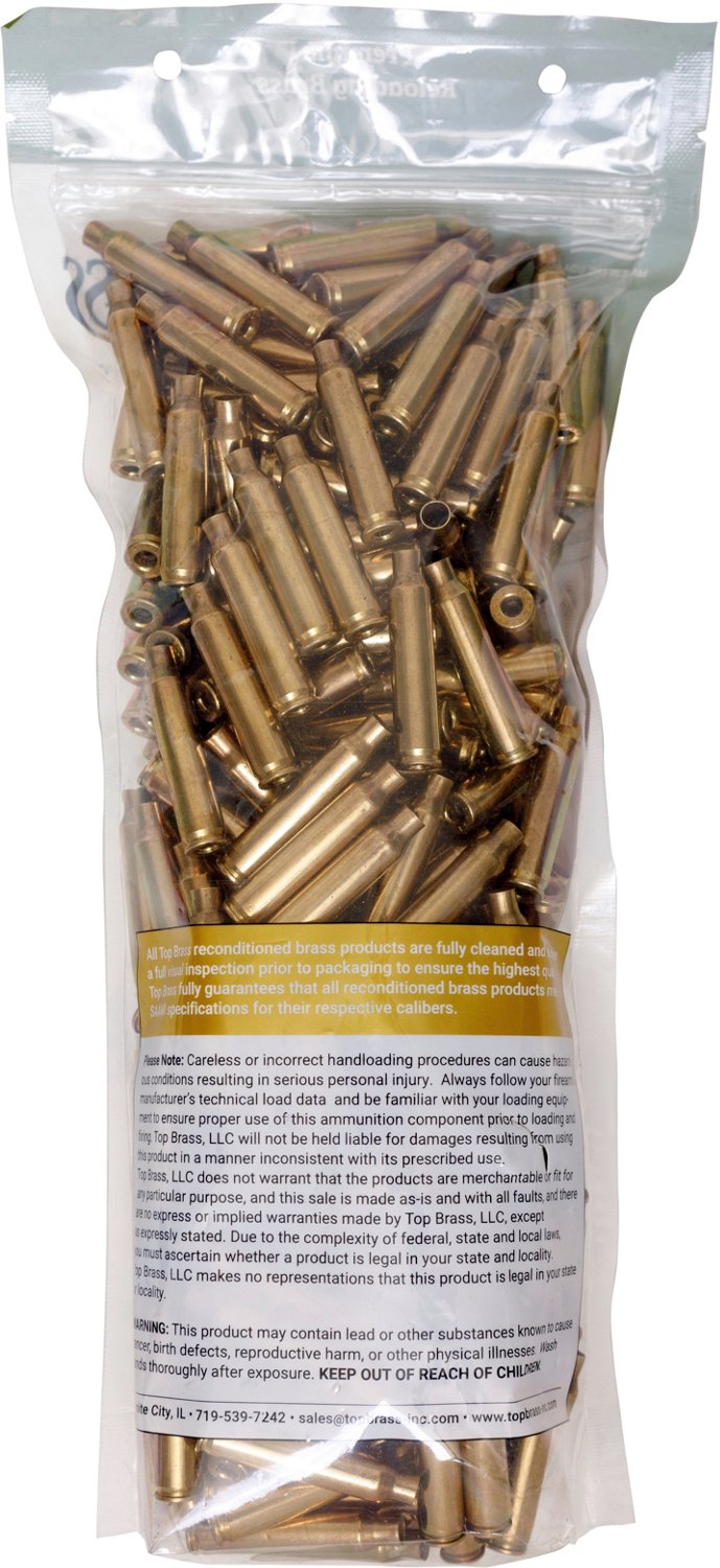 Top Brass Premium Reconditioned .223 Rem Brass Headstamps