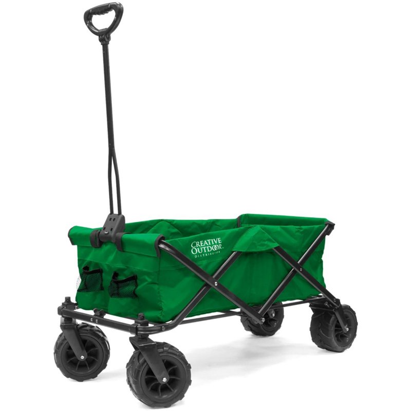 Creative Outdoor All-Terrain Folding Wagon Green - Collapsible Furniture at Academy Sports