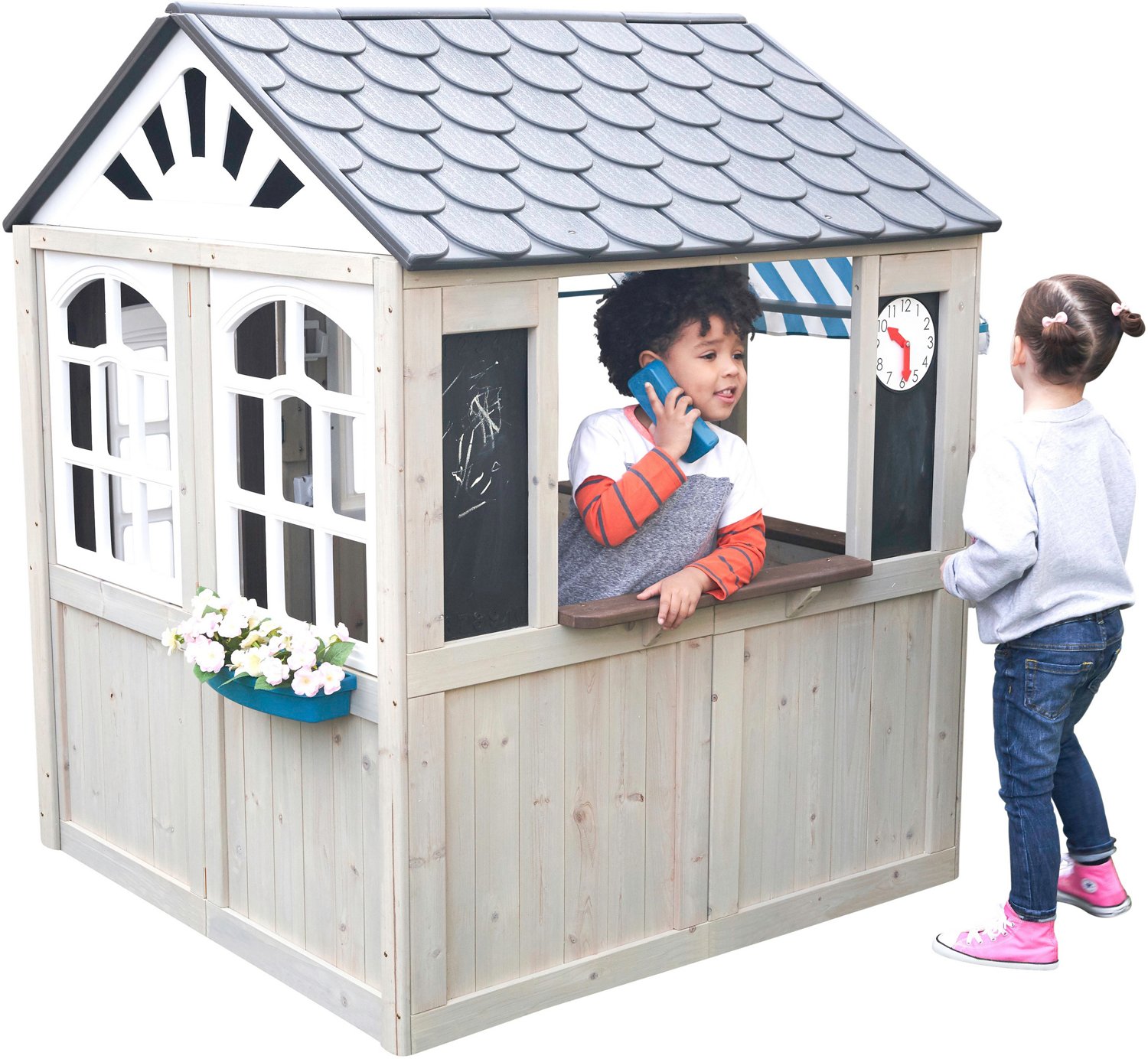 KidKraft Hillcrest Outdoor Play House Academy