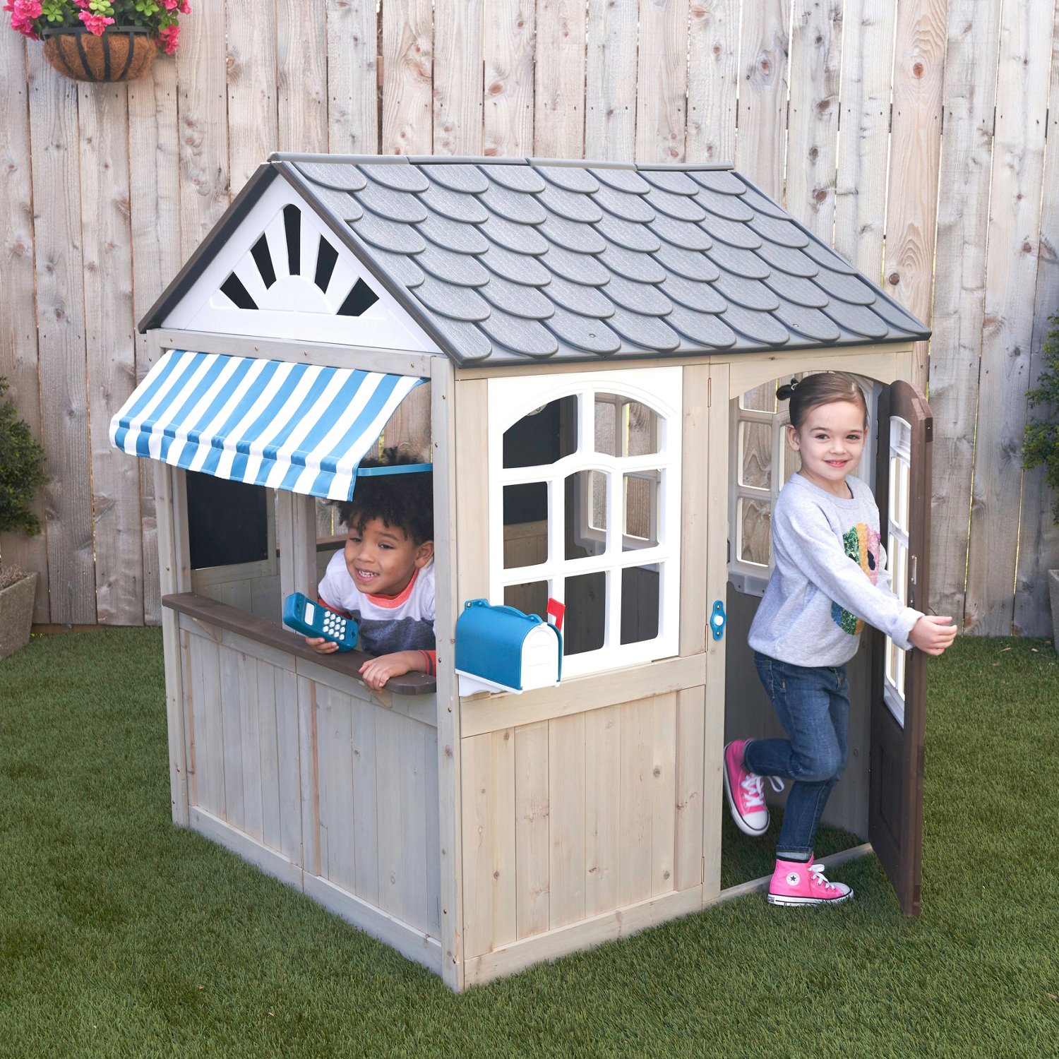 KidKraft Hillcrest Outdoor Play House Academy
