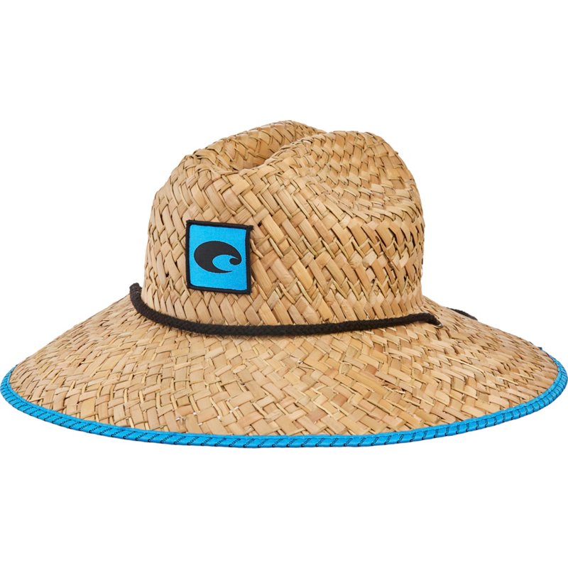Costa Del Mar Adults' Lifeguard Hat Straw Brown - Men's Hunting/Fishing Headwear at Academy Sports