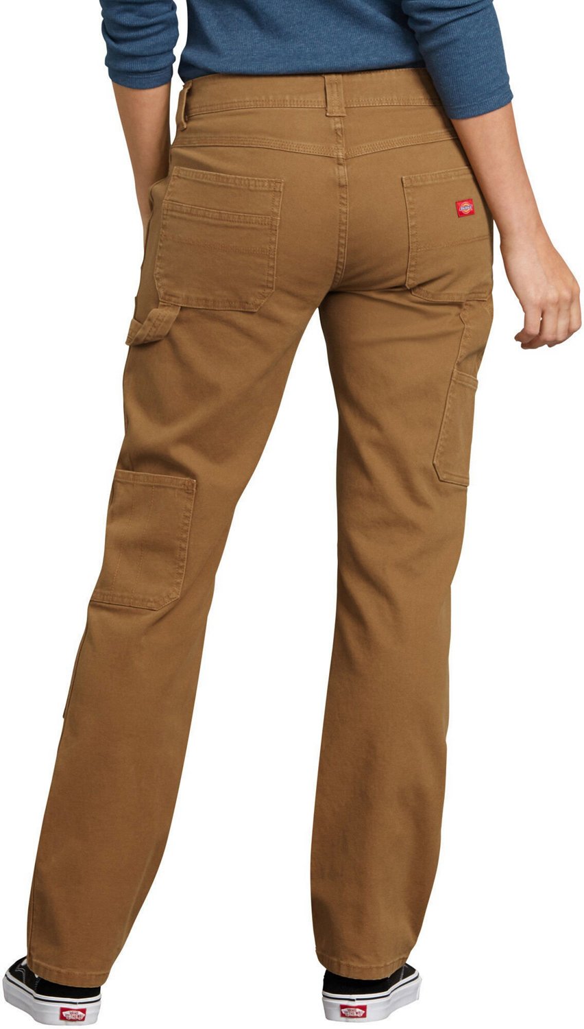 Dickies Women's Relaxed Denim Duck Washed Stretch Carpenter Pants - view number 2