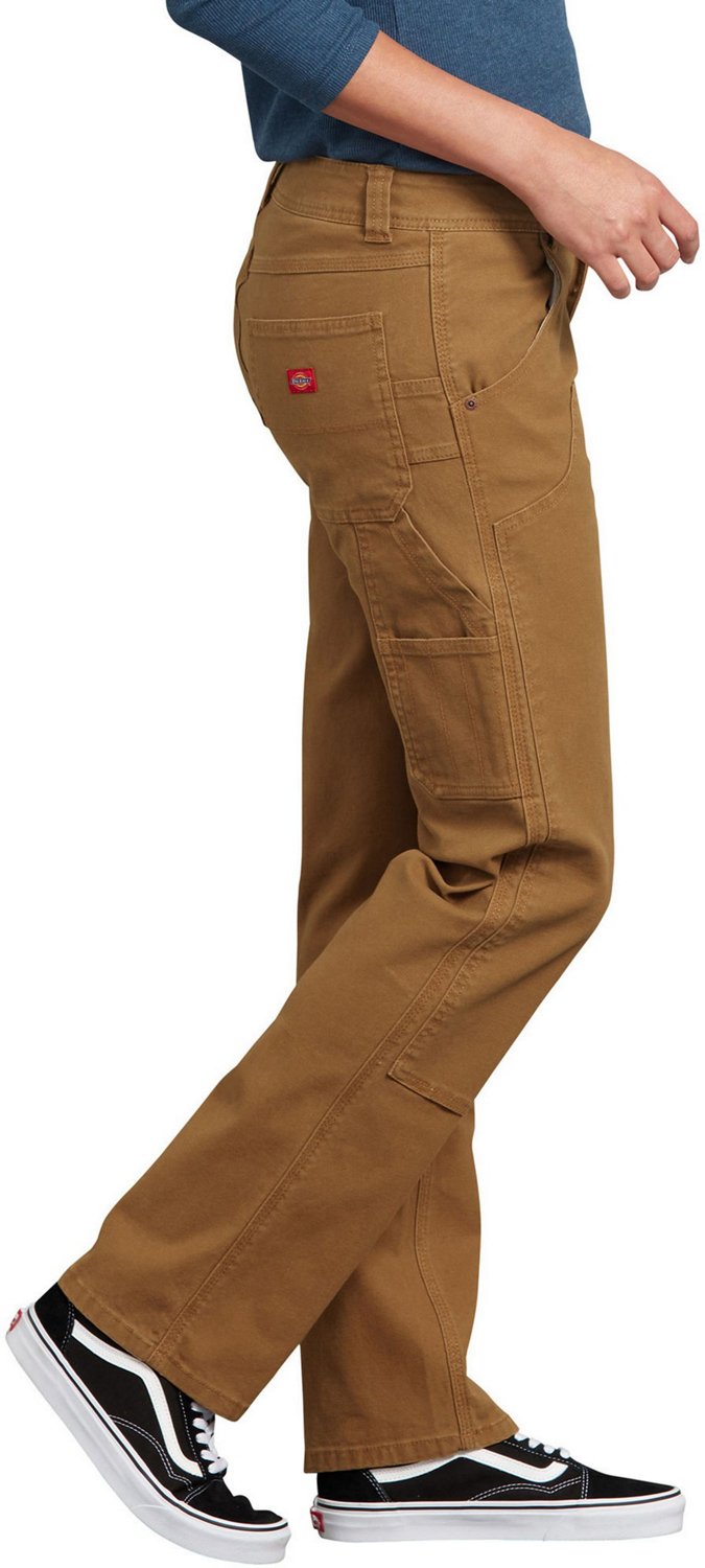 Dickies Women's Relaxed Denim Duck Washed Stretch Carpenter Pants - view number 3