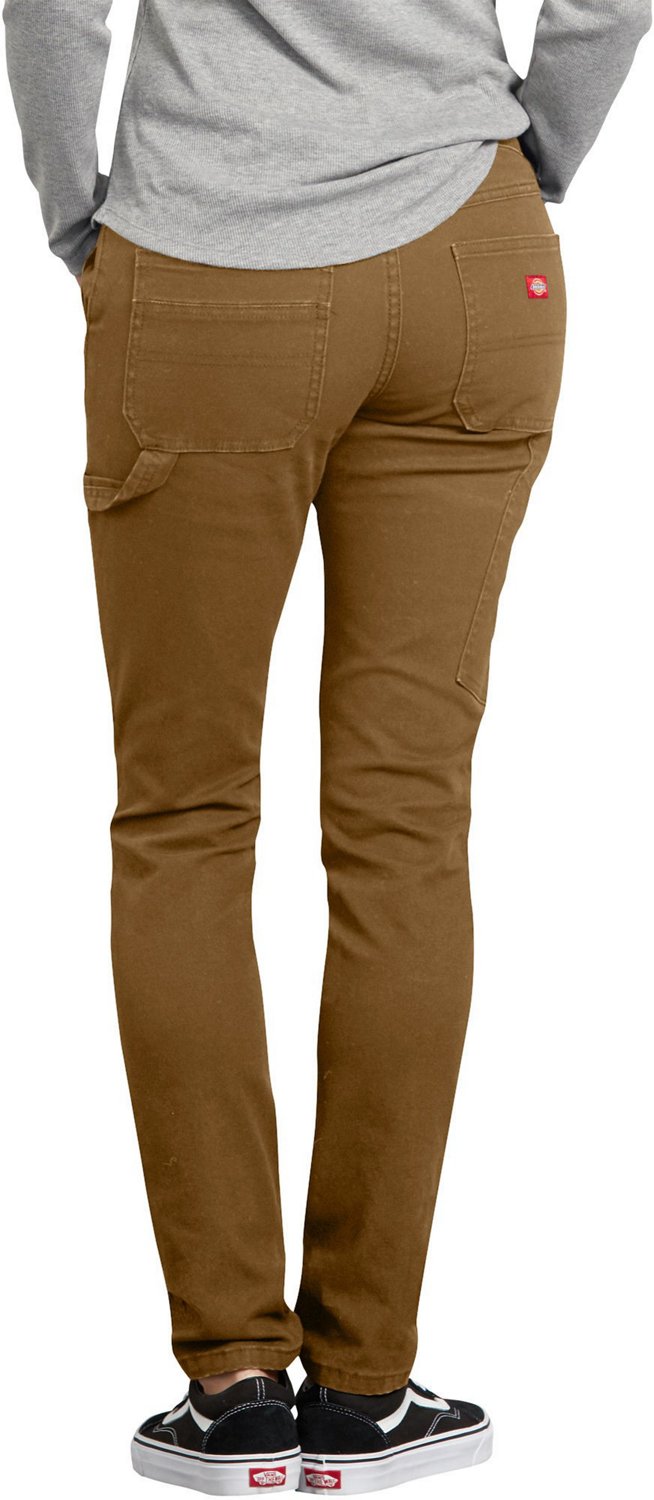 Dickies Women's Slim Stretch Duck Carpenter Pants - view number 2