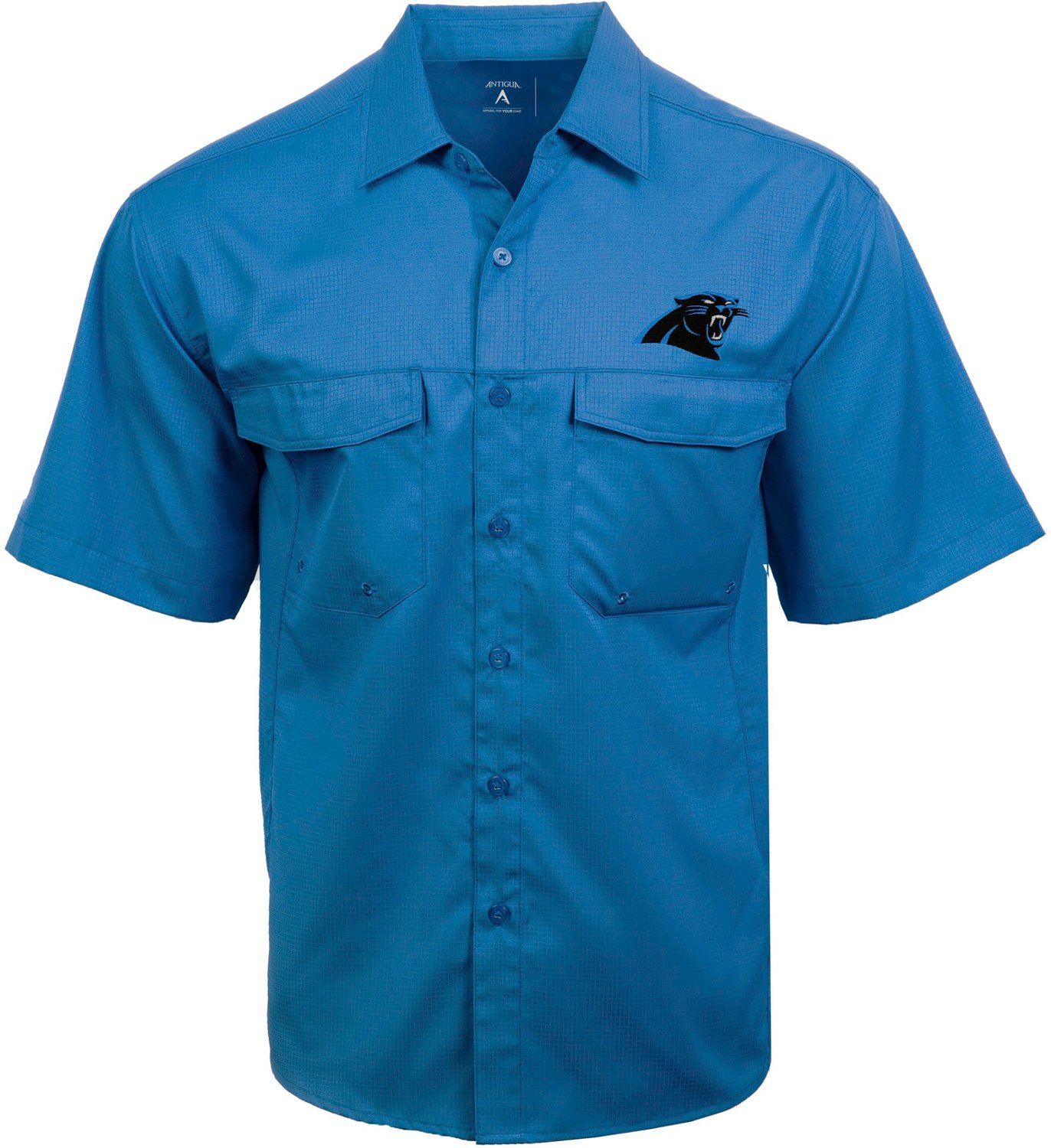 Antigua Men's Jacksonville Jaguars Game Day Woven Fishing Shirt