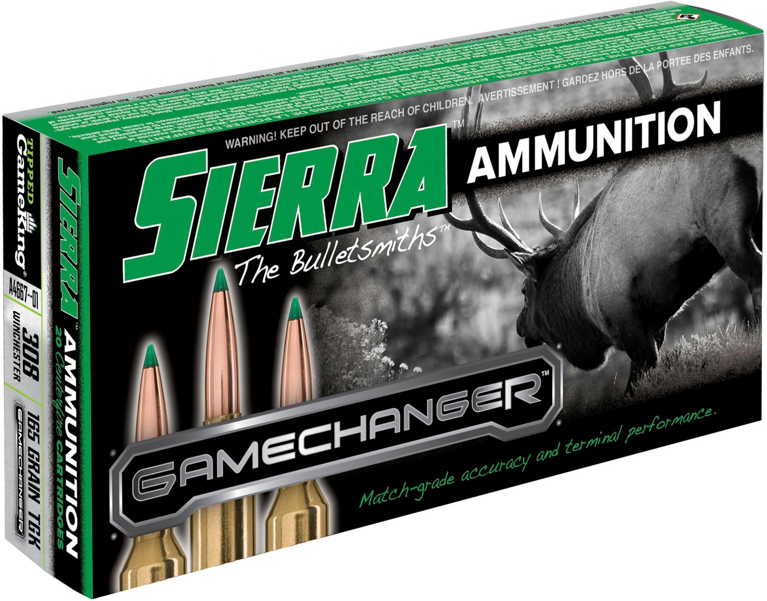 Sierra GameChanger .308 Winchester 165-Grain Rifle Ammunition                                                                    - view number 1