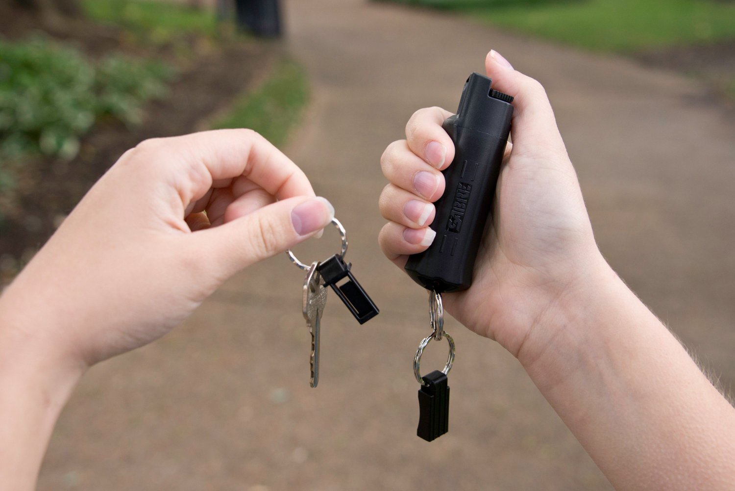 SABRE Pepper Spray Keychain w/ Quick Release Key Ring