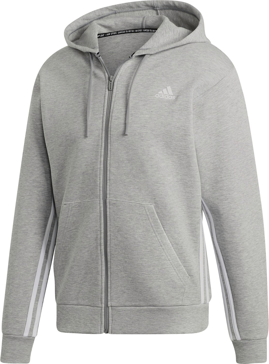 adidas Men's Must Have 3-Stripes Full Zip Hoodie - view number 4