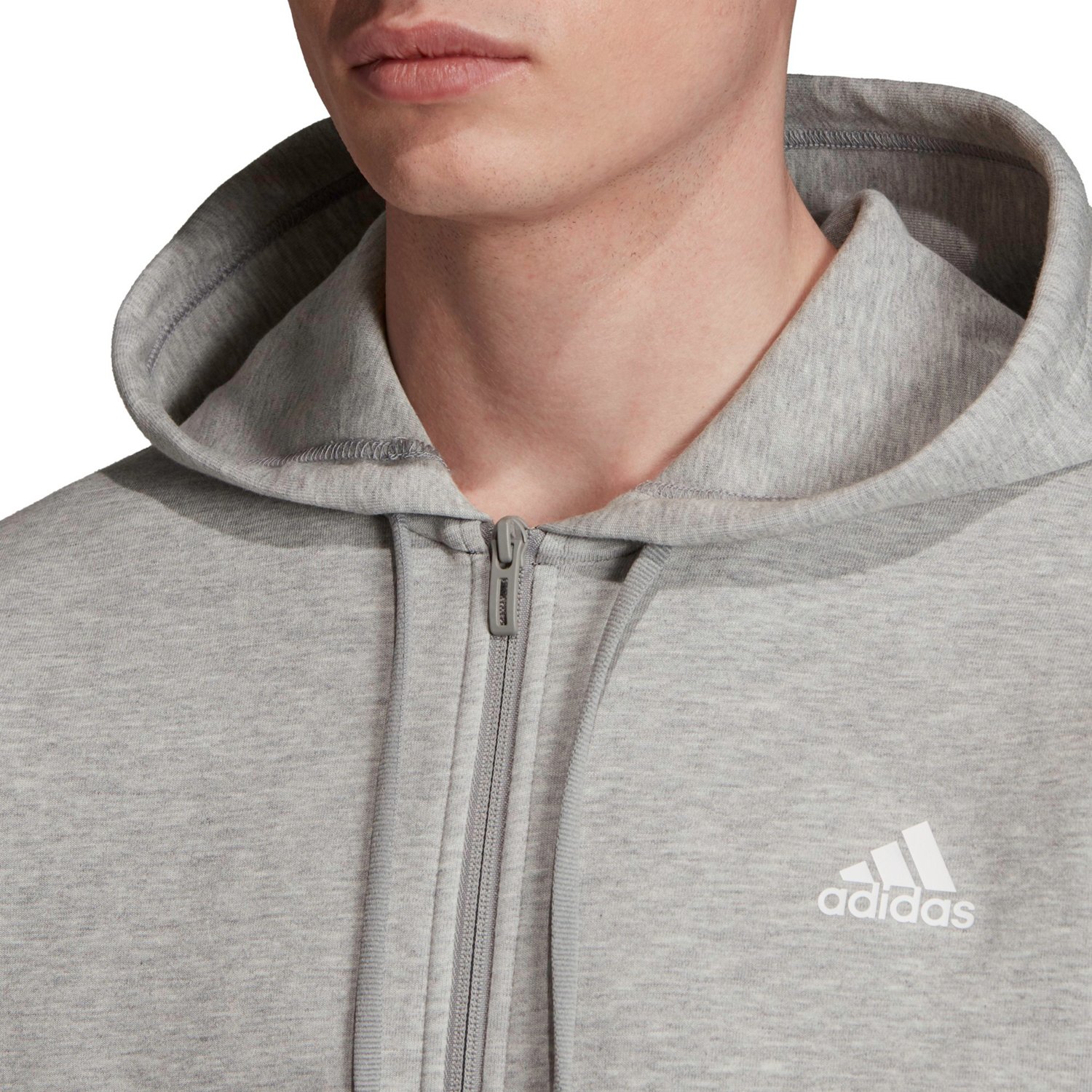 adidas Men's Must Have 3-Stripes Full Zip Hoodie - view number 6