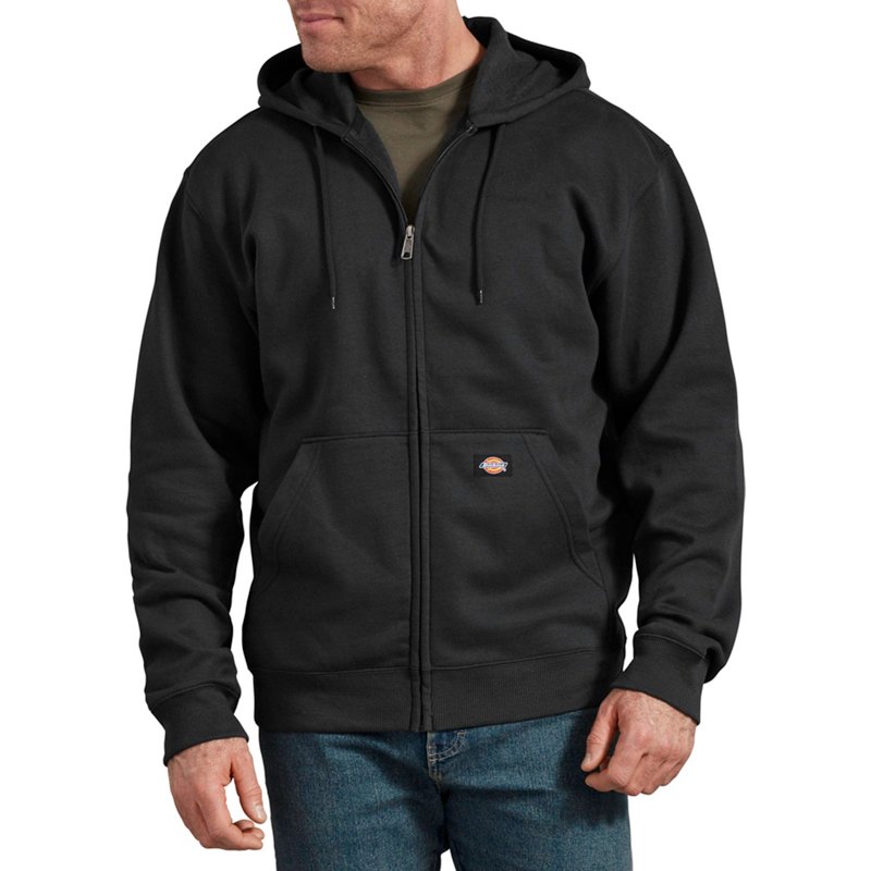 Dickies Men's Fleece Full Zip Hoodie Midnight Grey, X-Large Tall - Men's Work Jackets at Academy Sports product image
