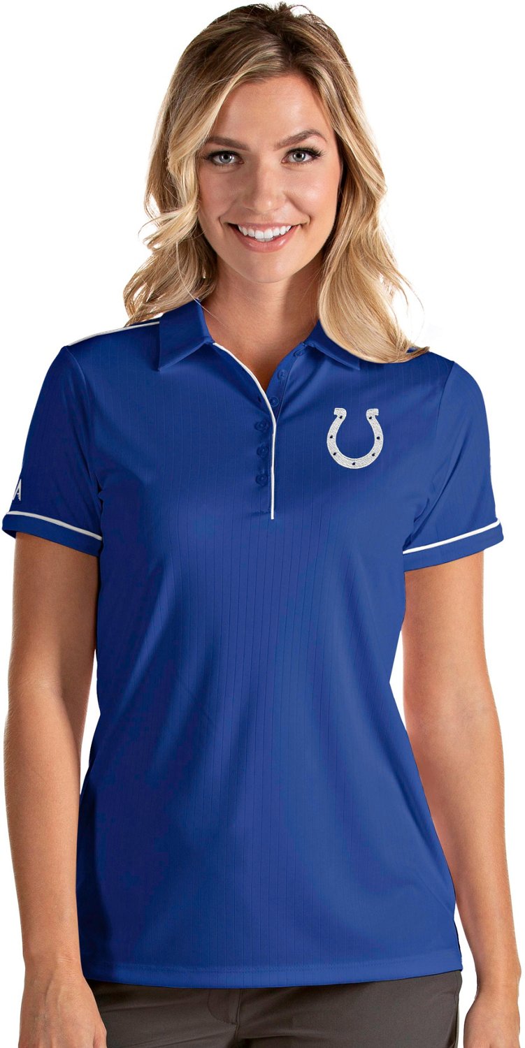 Antigua Women's Indianapolis Colts Salute Polo Shirt