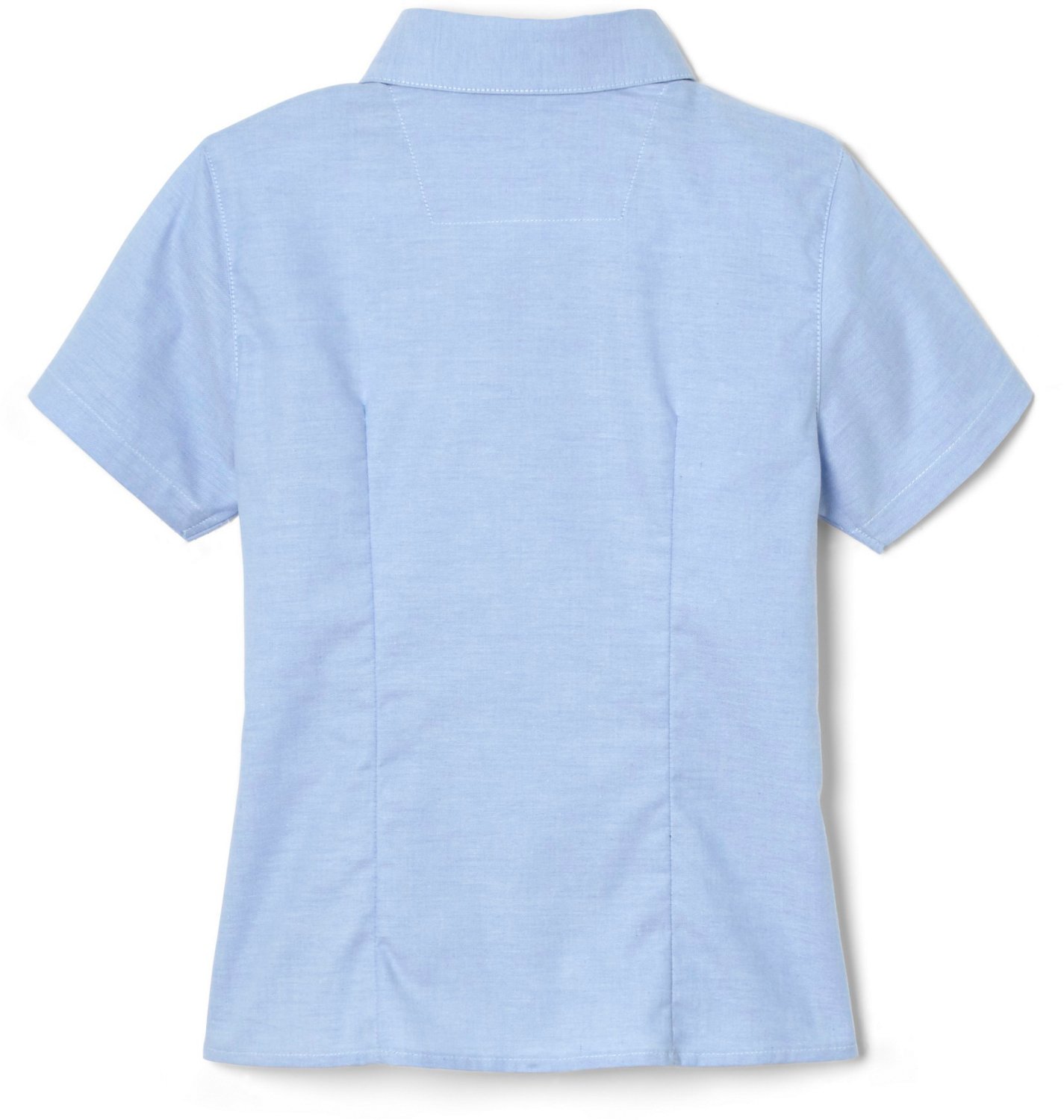 French Toast Girls' Extended Sizing Short Sleeve Oxford Blouse                                                                   - view number 2