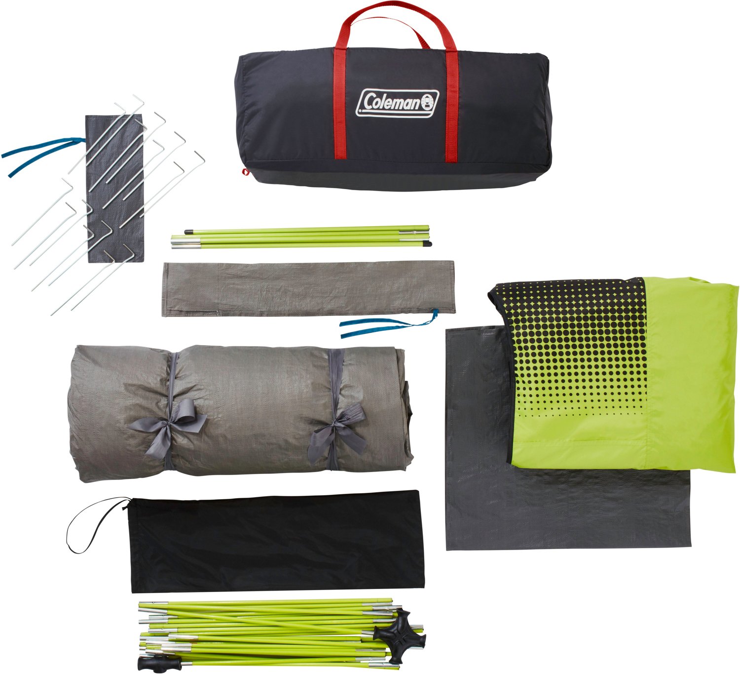 Coleman Dark Room 6 Person FastPitch Dome Tent with Screen Room Academy