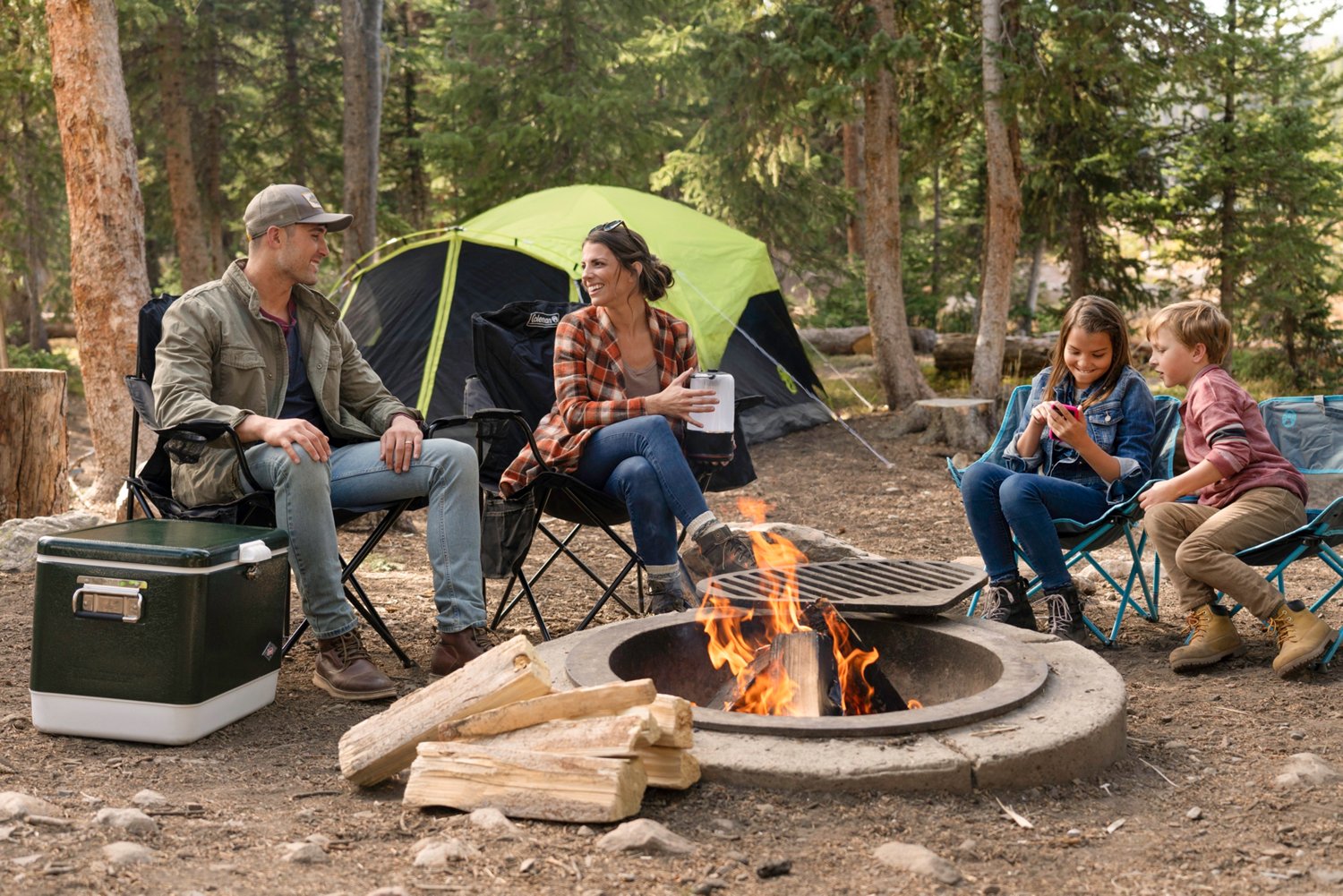 Coleman Dark Room 6 Person FastPitch Dome Tent with Screen Room Academy