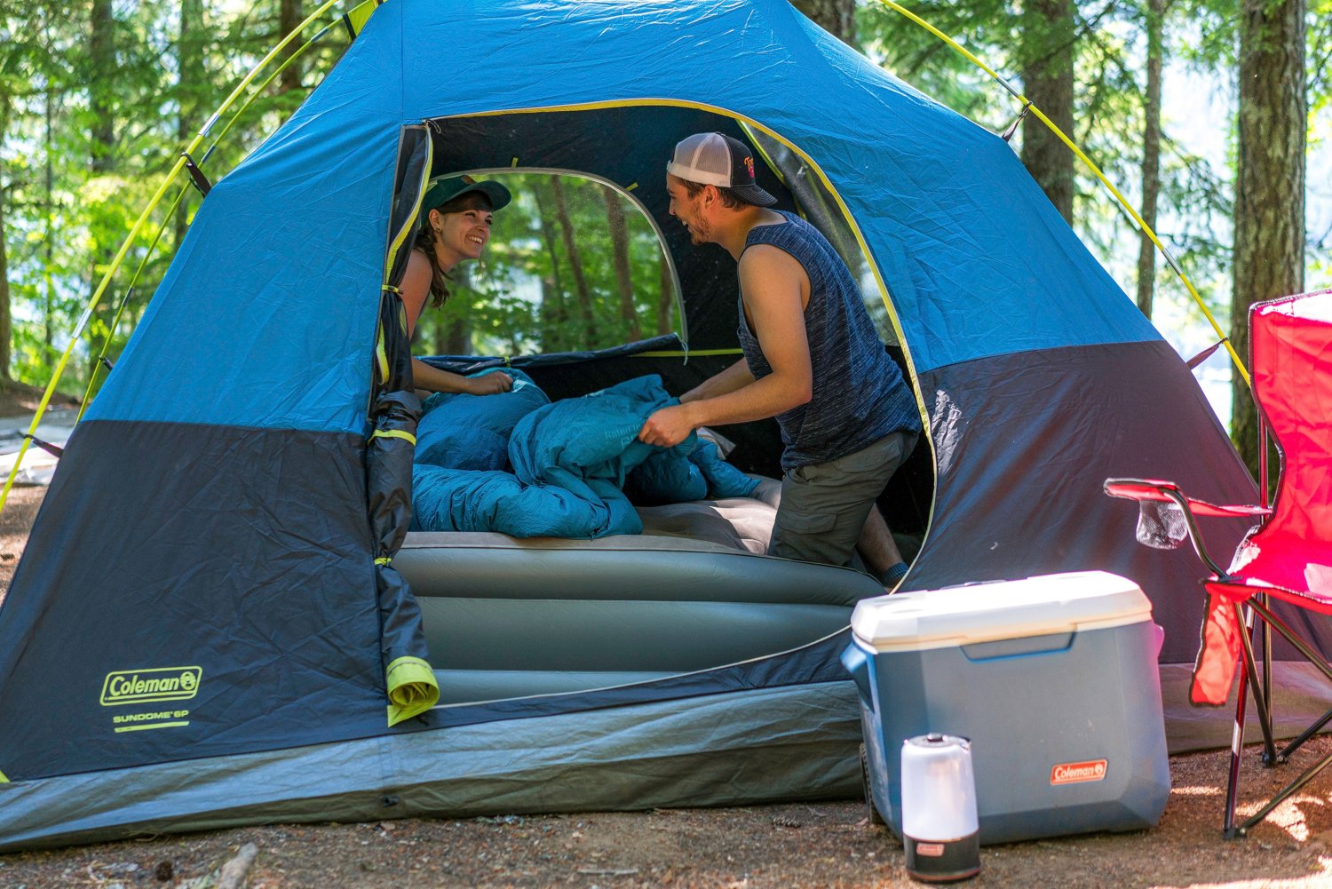 Coleman Dark Room 6 Person Sundome Tent Academy