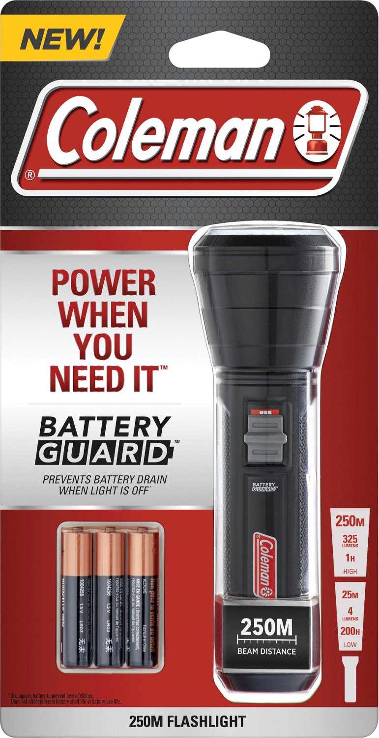 Coleman BatteryGuard 250M LED Flashlight | Academy