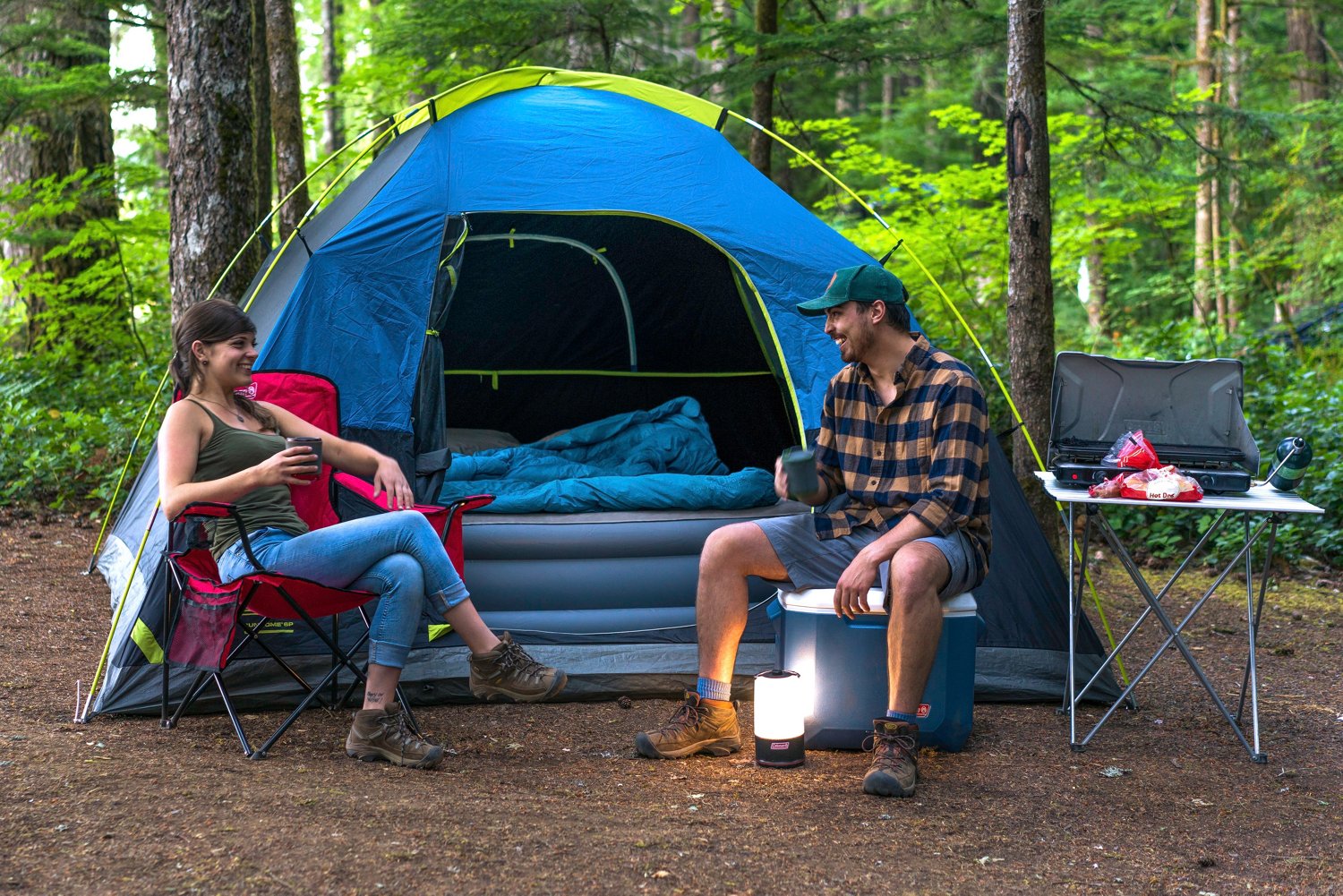Coleman Dark Room 6 Person Sundome Tent Academy